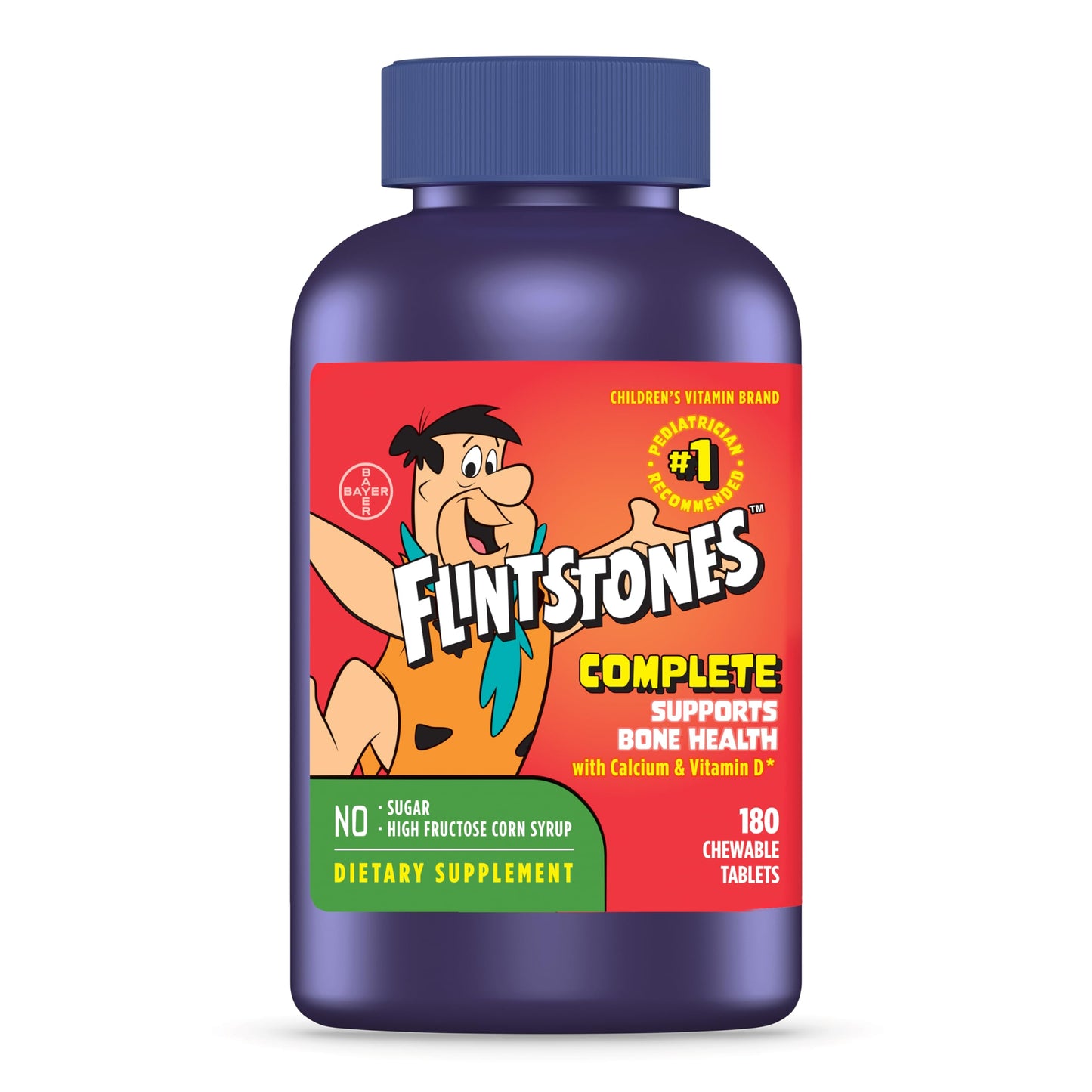 Flintstones Vitamins Chewable Multivitamins for Kids and Toddlers, 180 Count