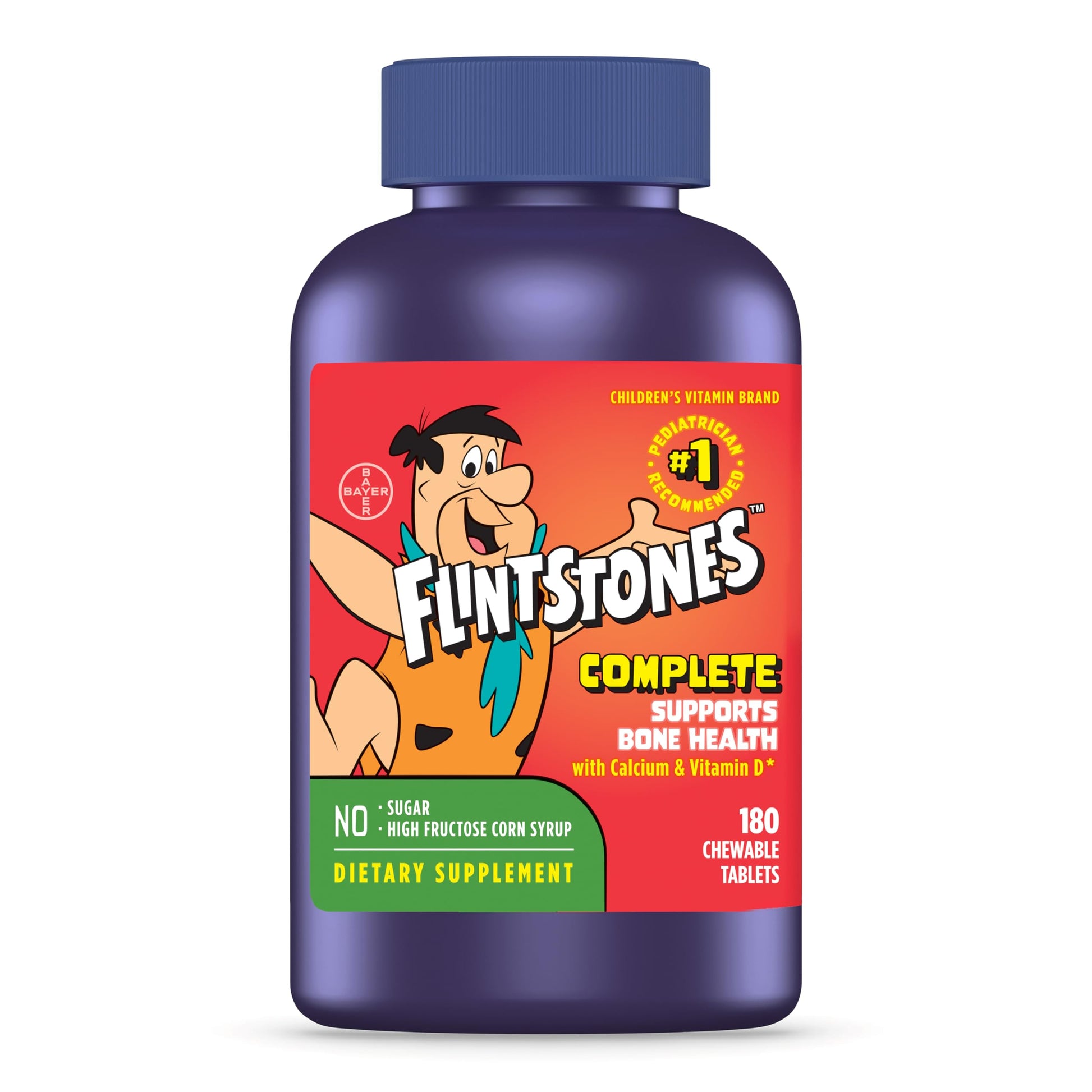 Flintstones Vitamins Chewable Multivitamins for Kids and Toddlers, 180 Count