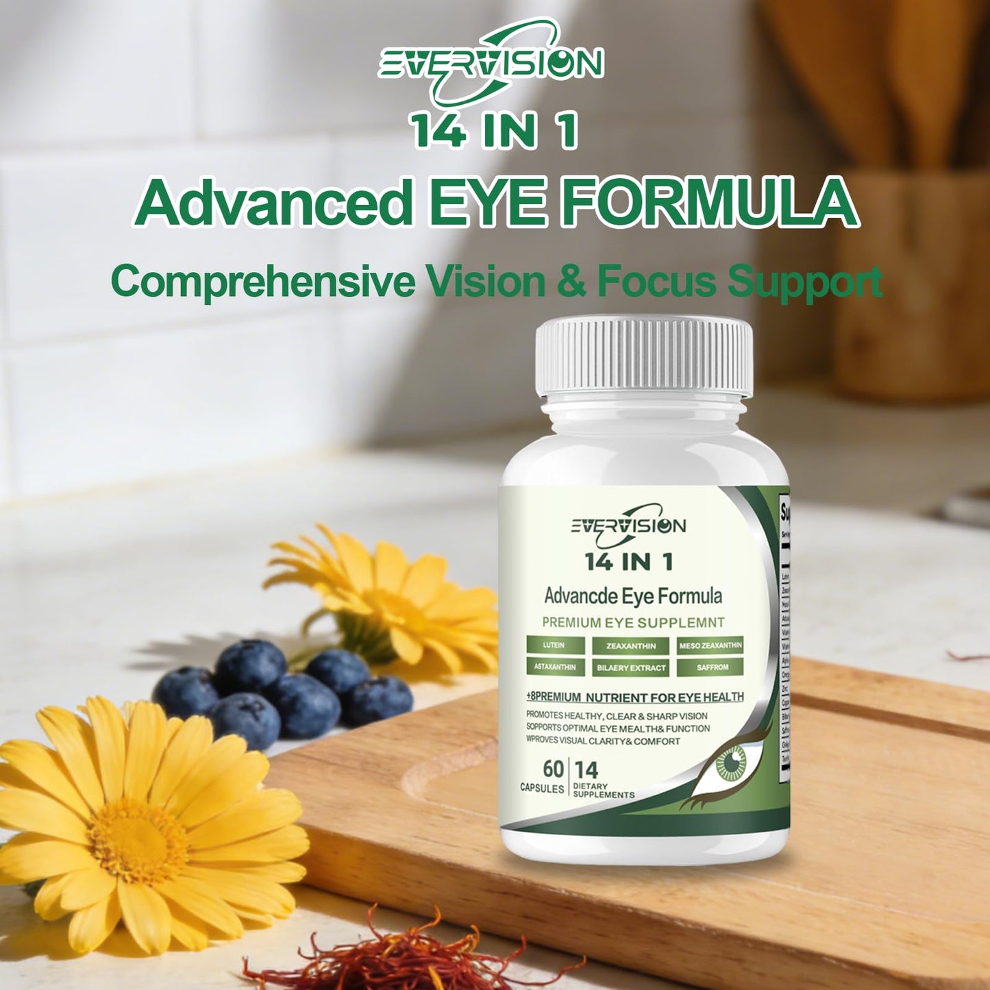 Generic EVERVISION 14 in 1 Advanced Eye Formula-Protect Your Eyes Capsule, 60