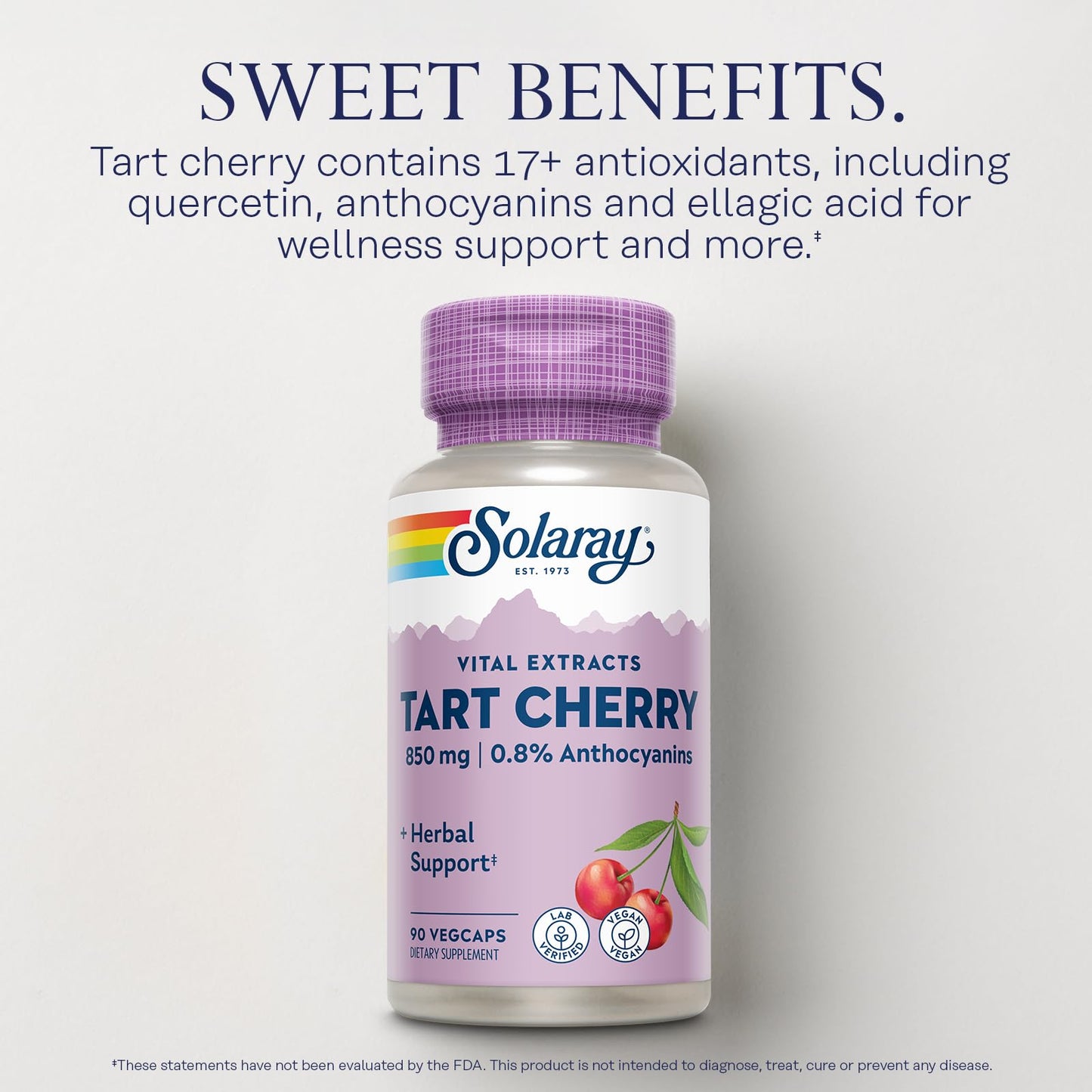 Solaray Tart Cherry Fruit Extract 850 mg 90 Capsules