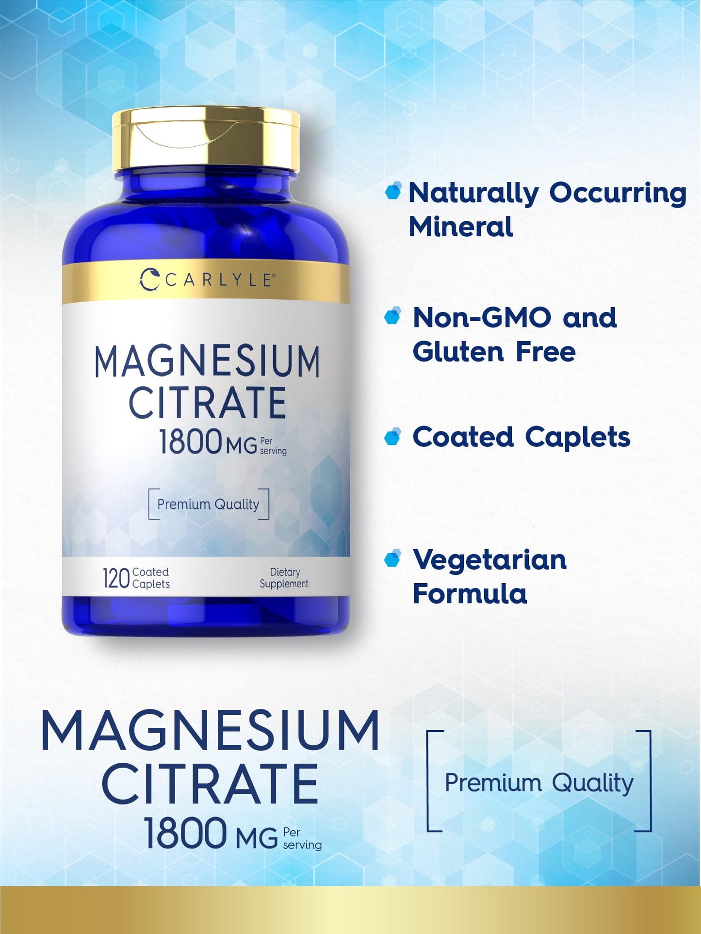 Carlyle Magnesium Citrate Caplets 120