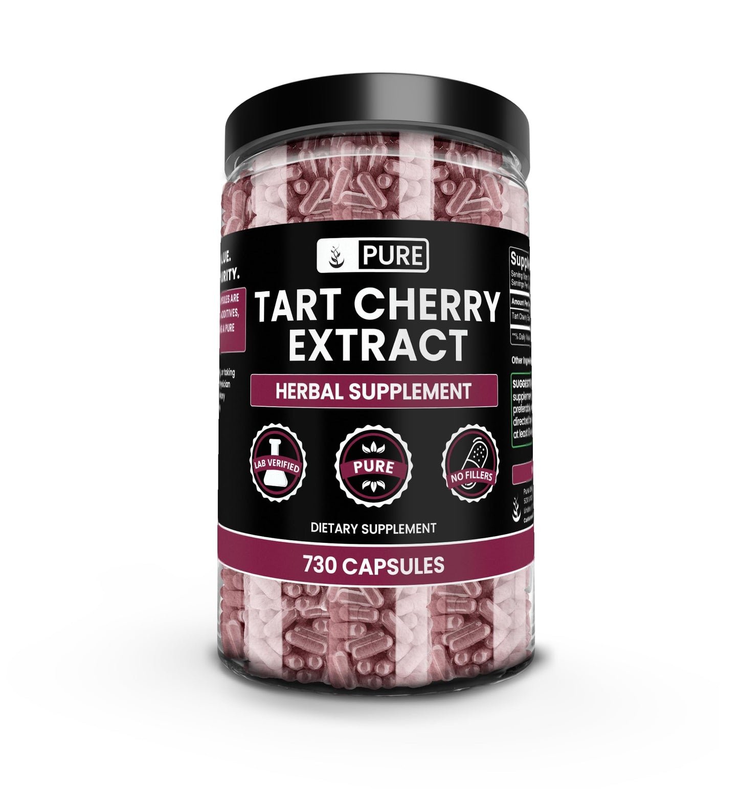 PURE ORIGINAL INGREDIENTS Tart Cherry Extract Capsules 730