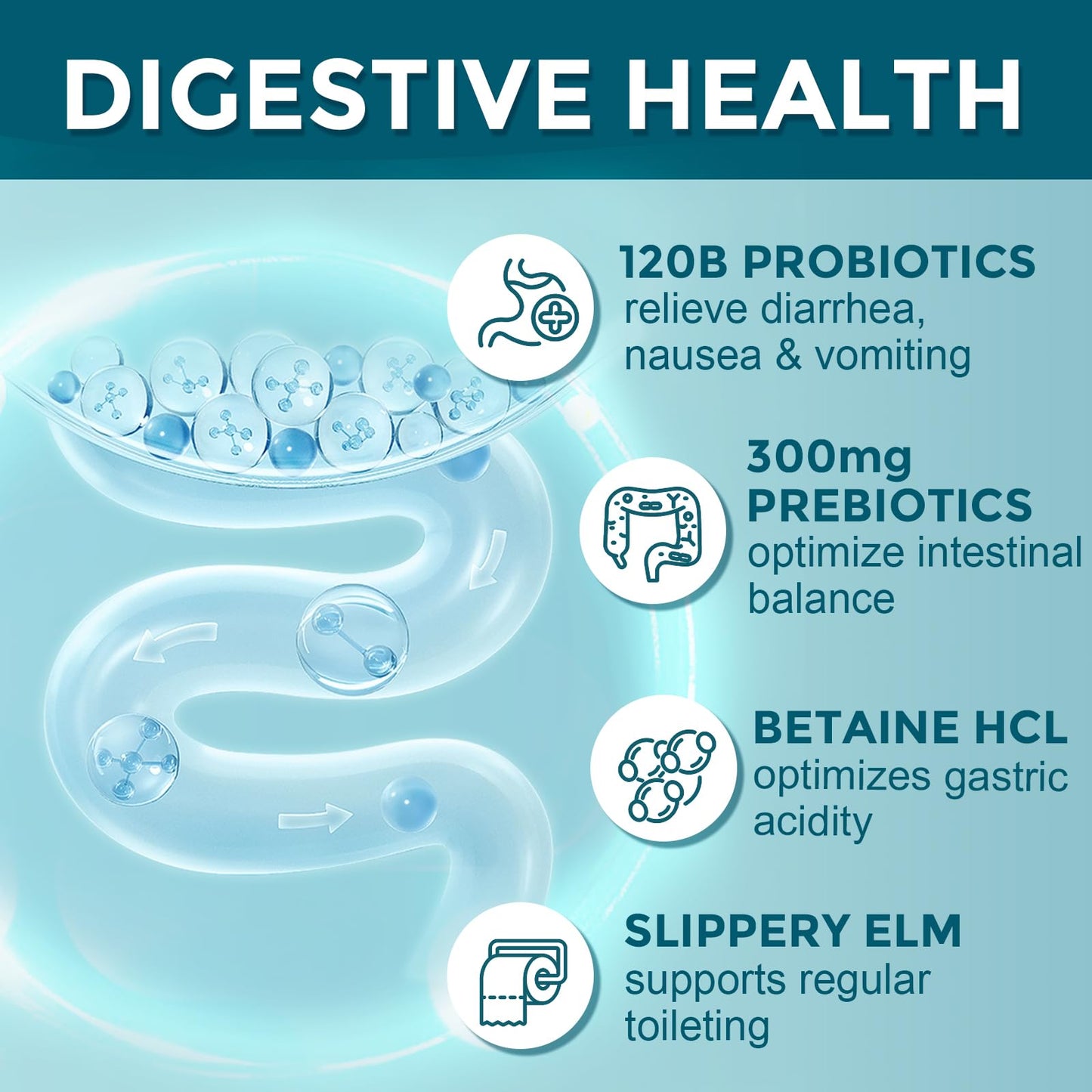 DRFOSTER Probiotics for Women-Men Digestive Health Capsule 90 Veggie Caps