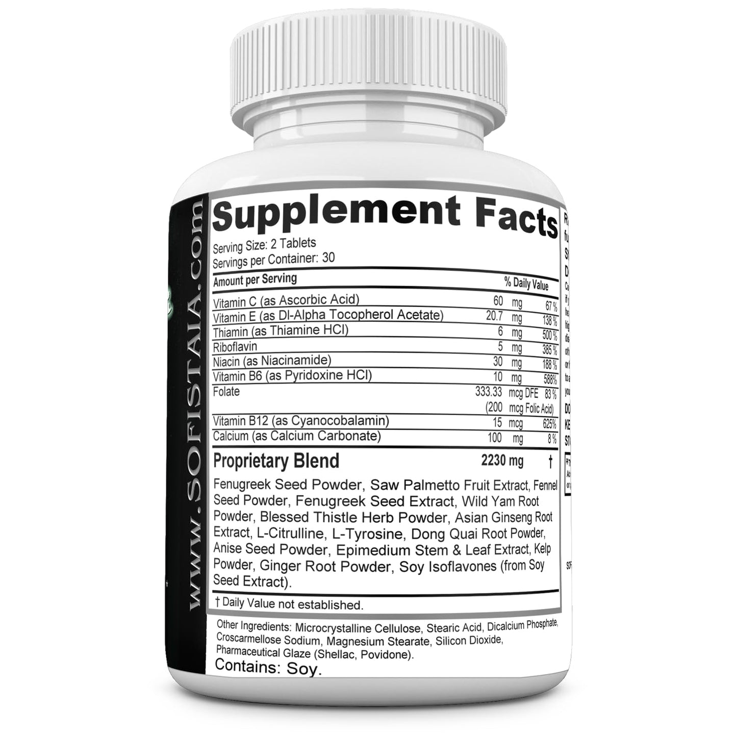BEAUTIFYEM Sofistaia ButtLarger Natural Enhancement Supplement Tablet, 60 Tablets