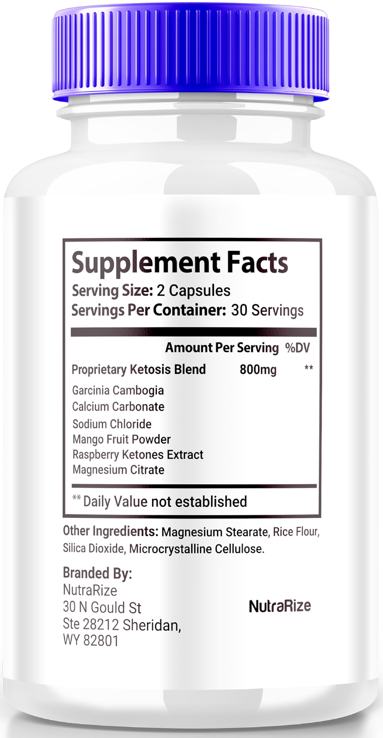NutraRize Keto ACV 60 Capsules
