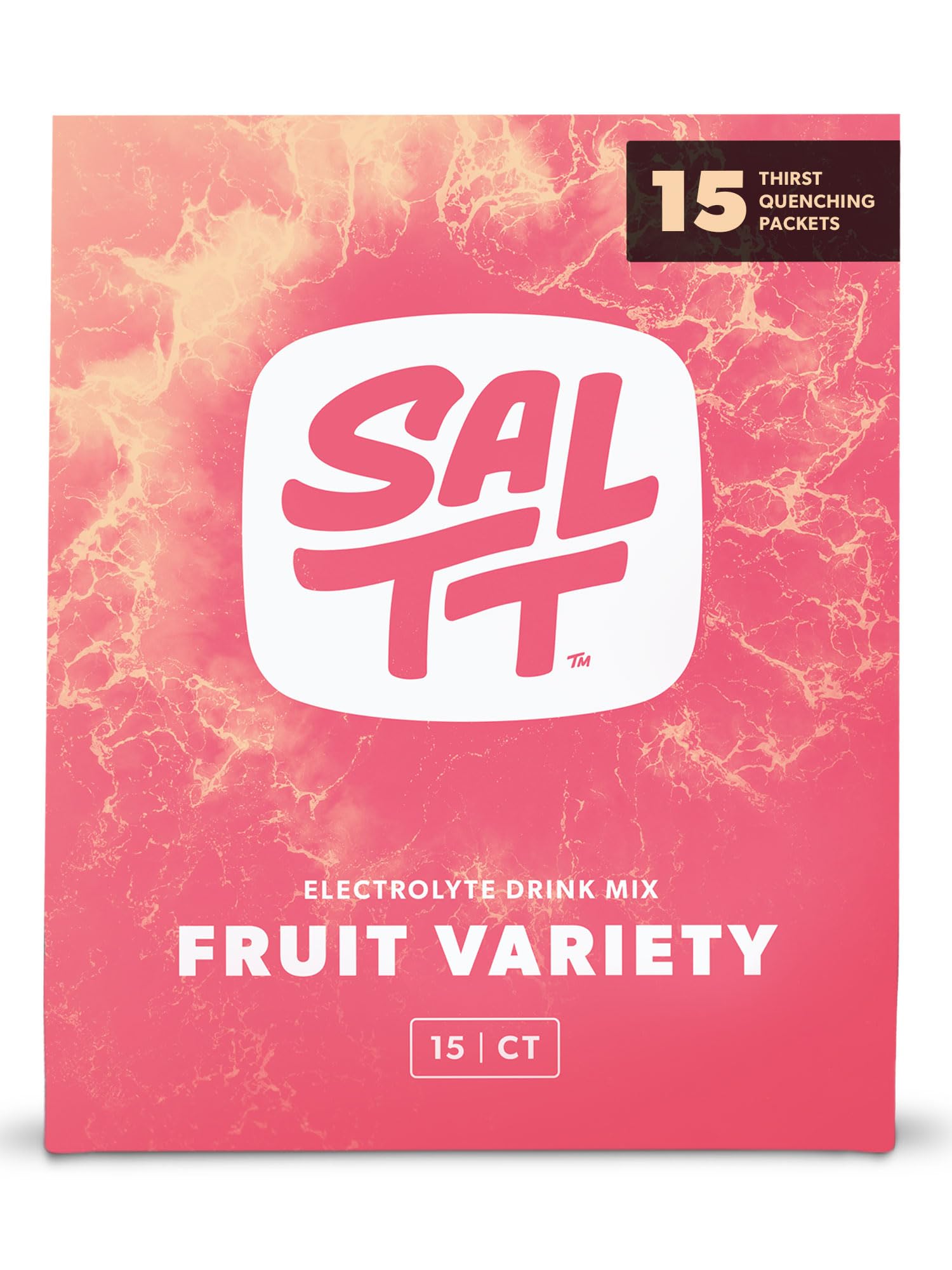Keto Chow SALTT Electrolyte Packets - Fruit Variety Zero Sugar Powder, Pack of 15