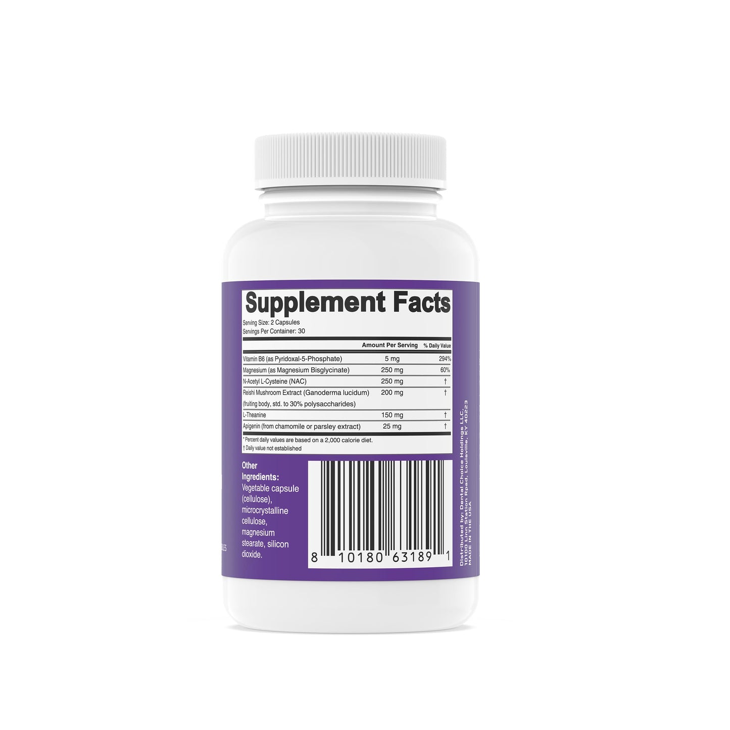 AIRWAAV Pro Sleep Supplement Magnesium Bisglycinate 60 Capsules