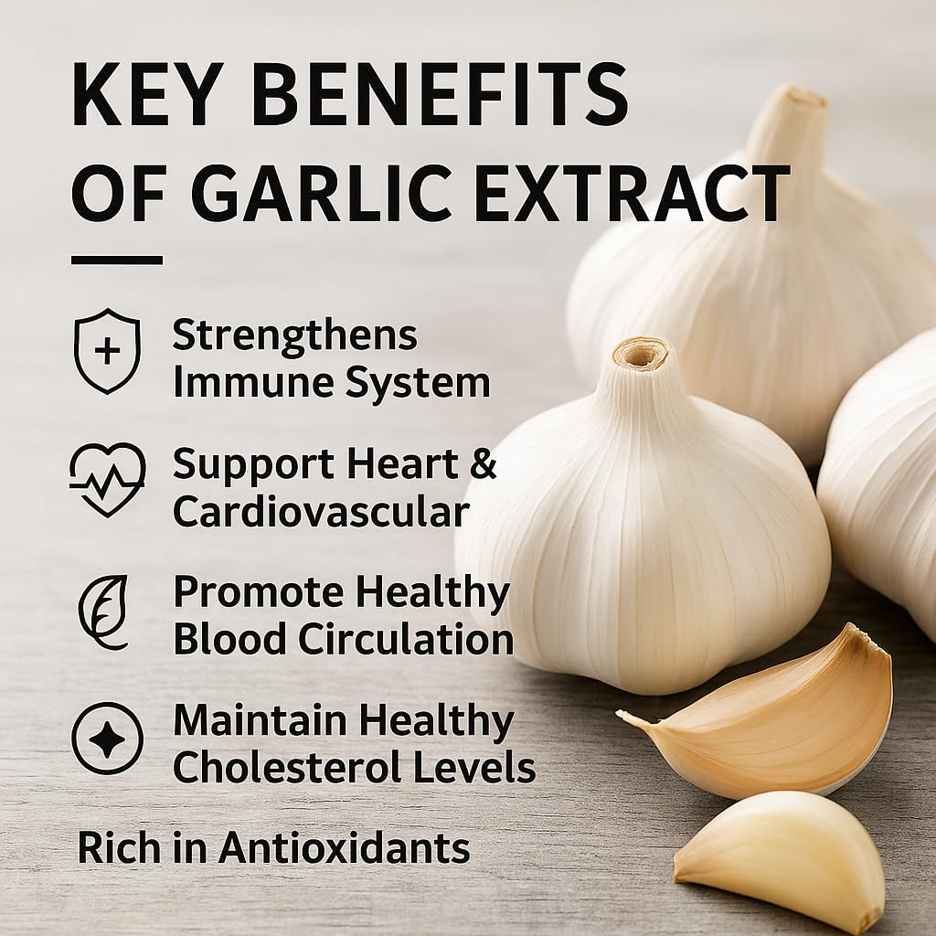Total Natural Garlic Extract 5000mg Softgels 200 Count
