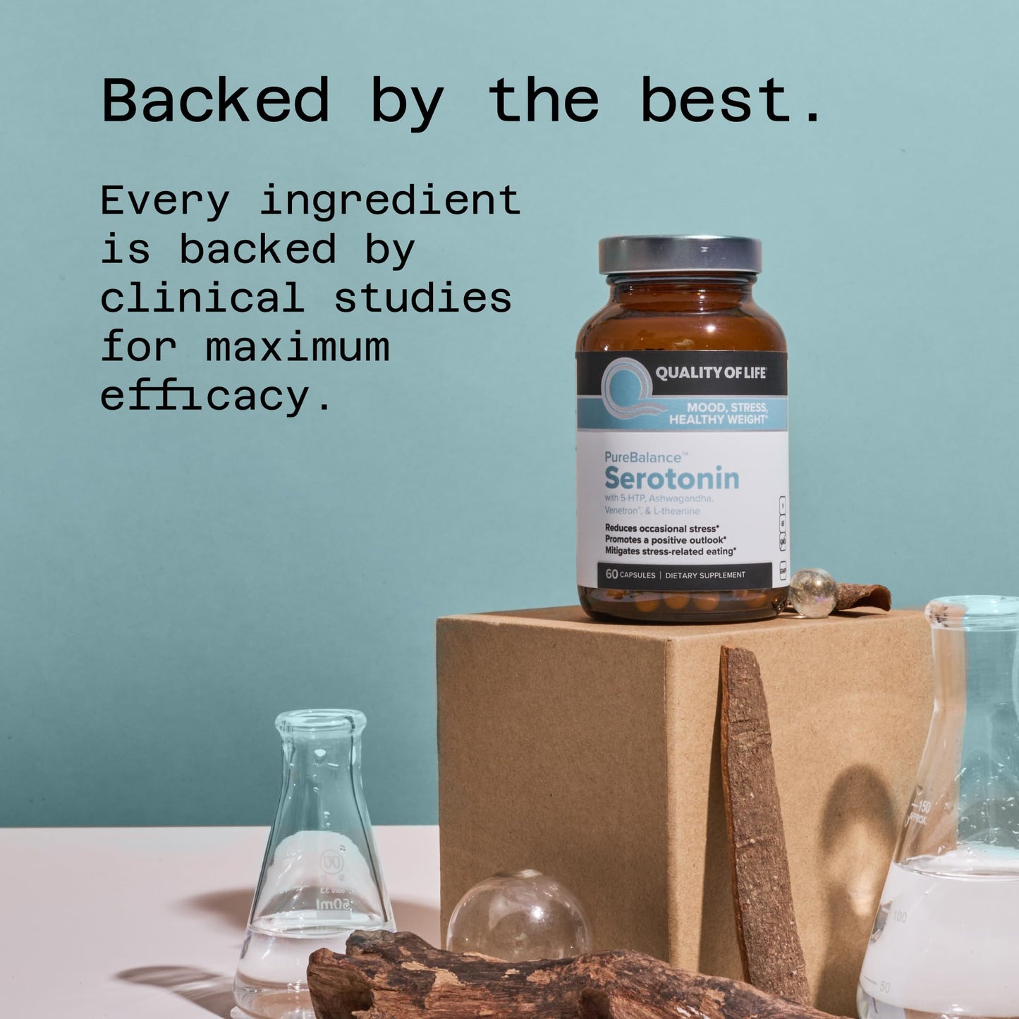 Quality of Life Pure Balance Serotonin Premium Capsules 60 Count