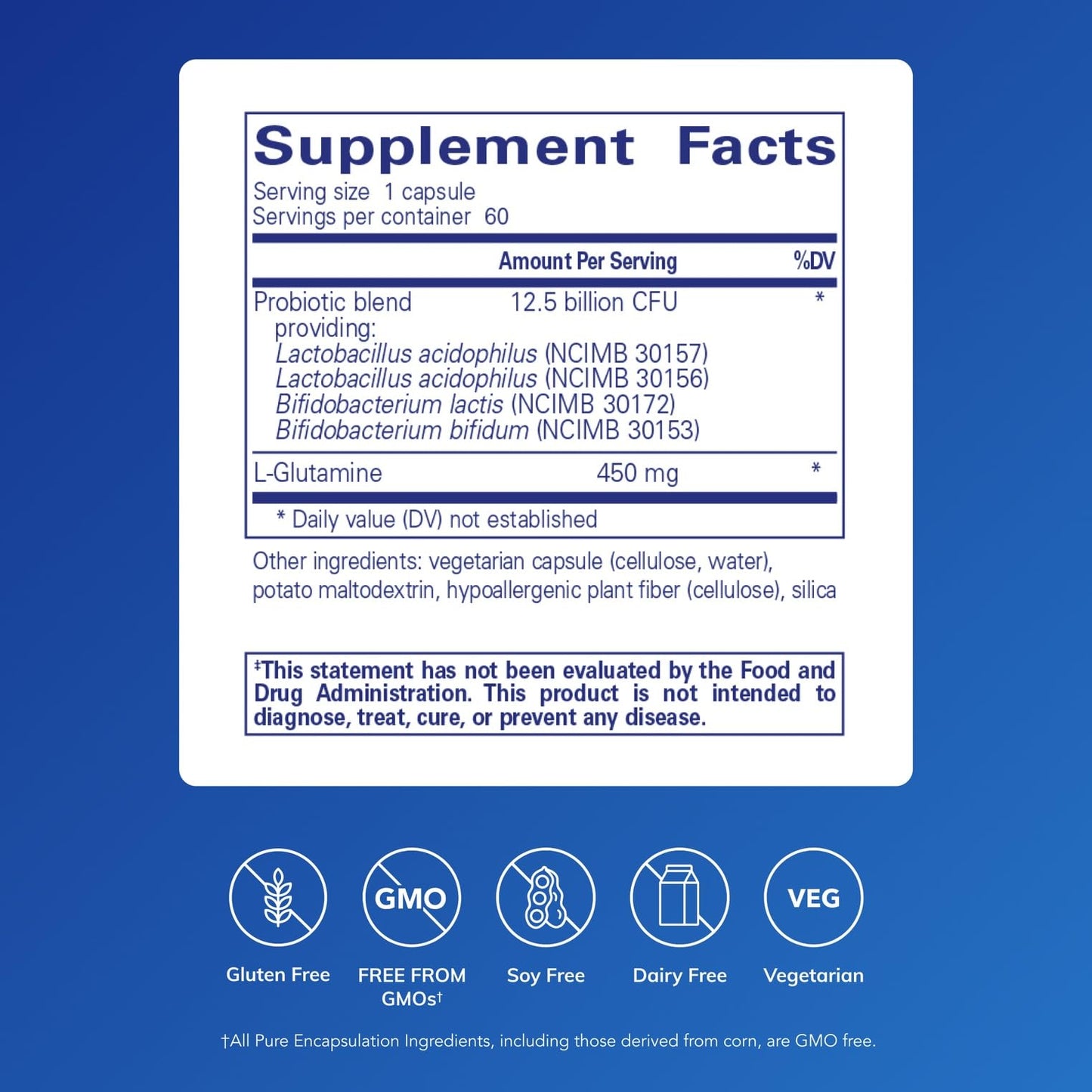 Pure Encapsulations PureBi•Ome G.I. Capsule, 60 Count