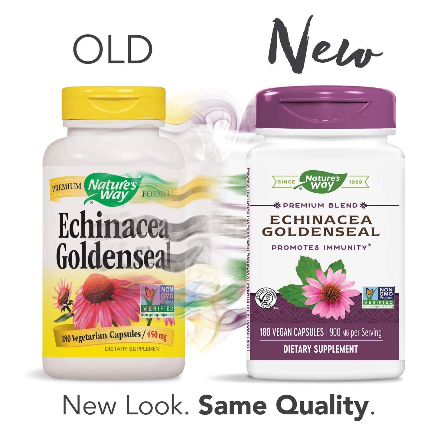 Nature's Way Echinacea and Goldenseal Capsules, 180 Count