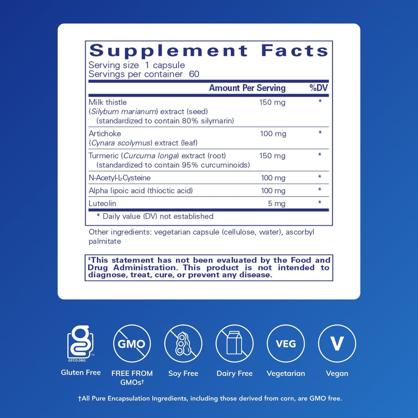 Pure Encapsulations LVR Formula 60 Capsules