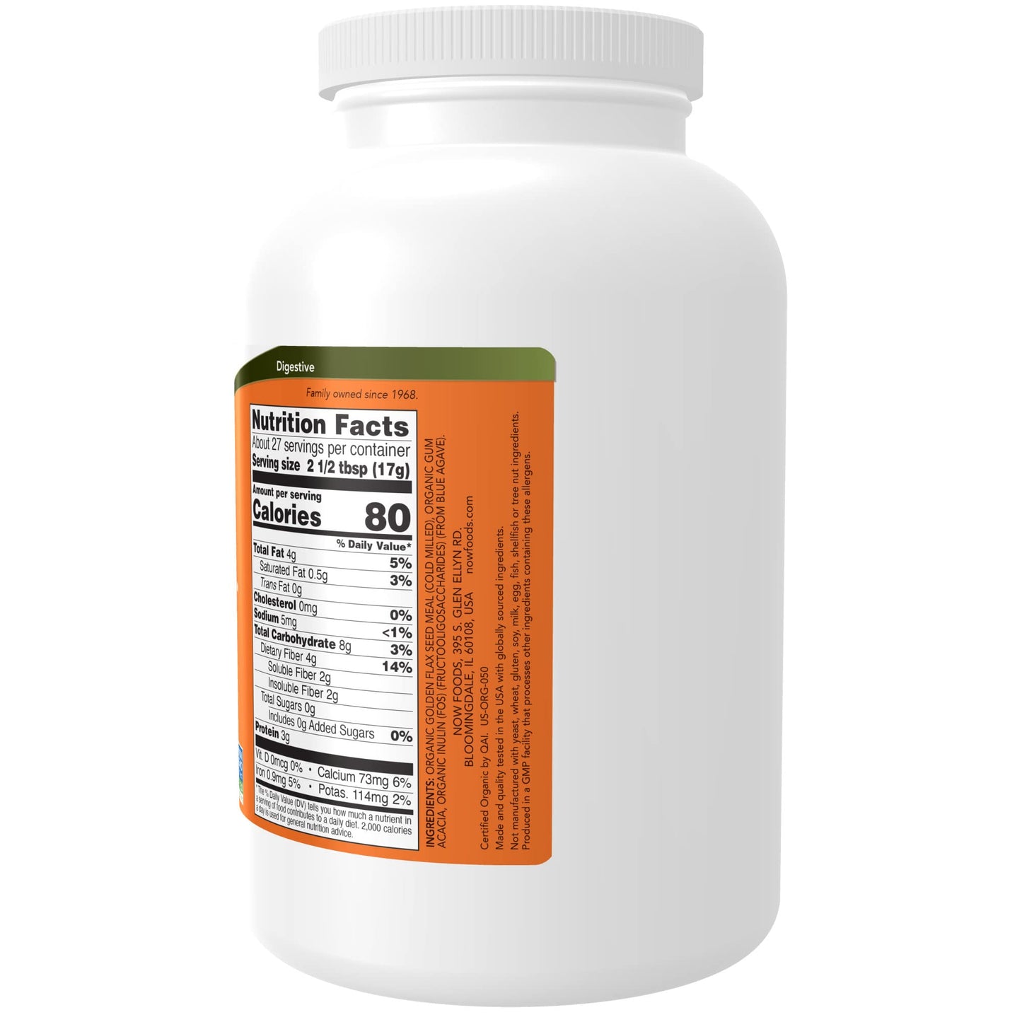 NOW Foods Fiber-3 Powder 16-Ounce