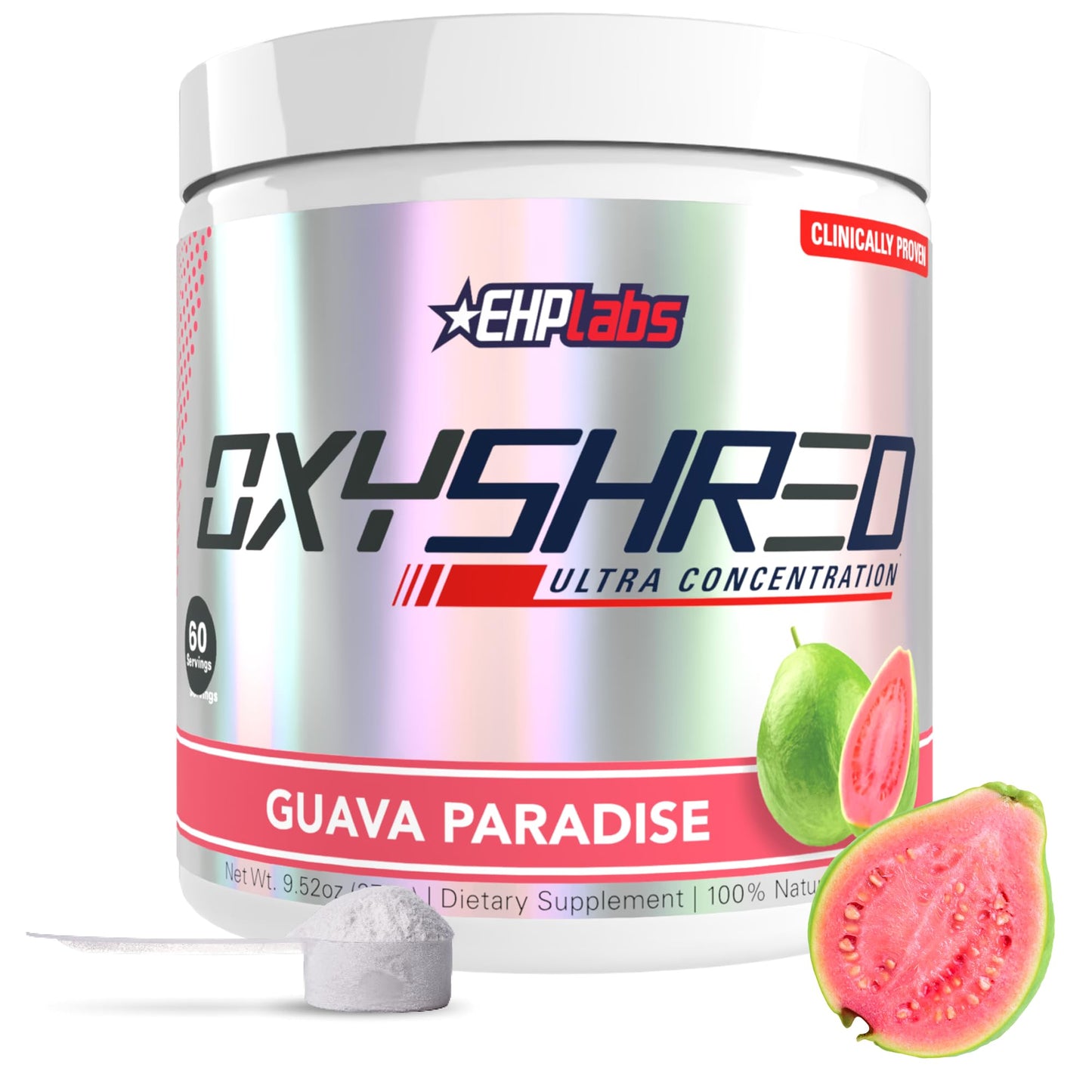 EHP Labs OxyShred Pre Workout Powder & Shredding Supplement, 60 Servings