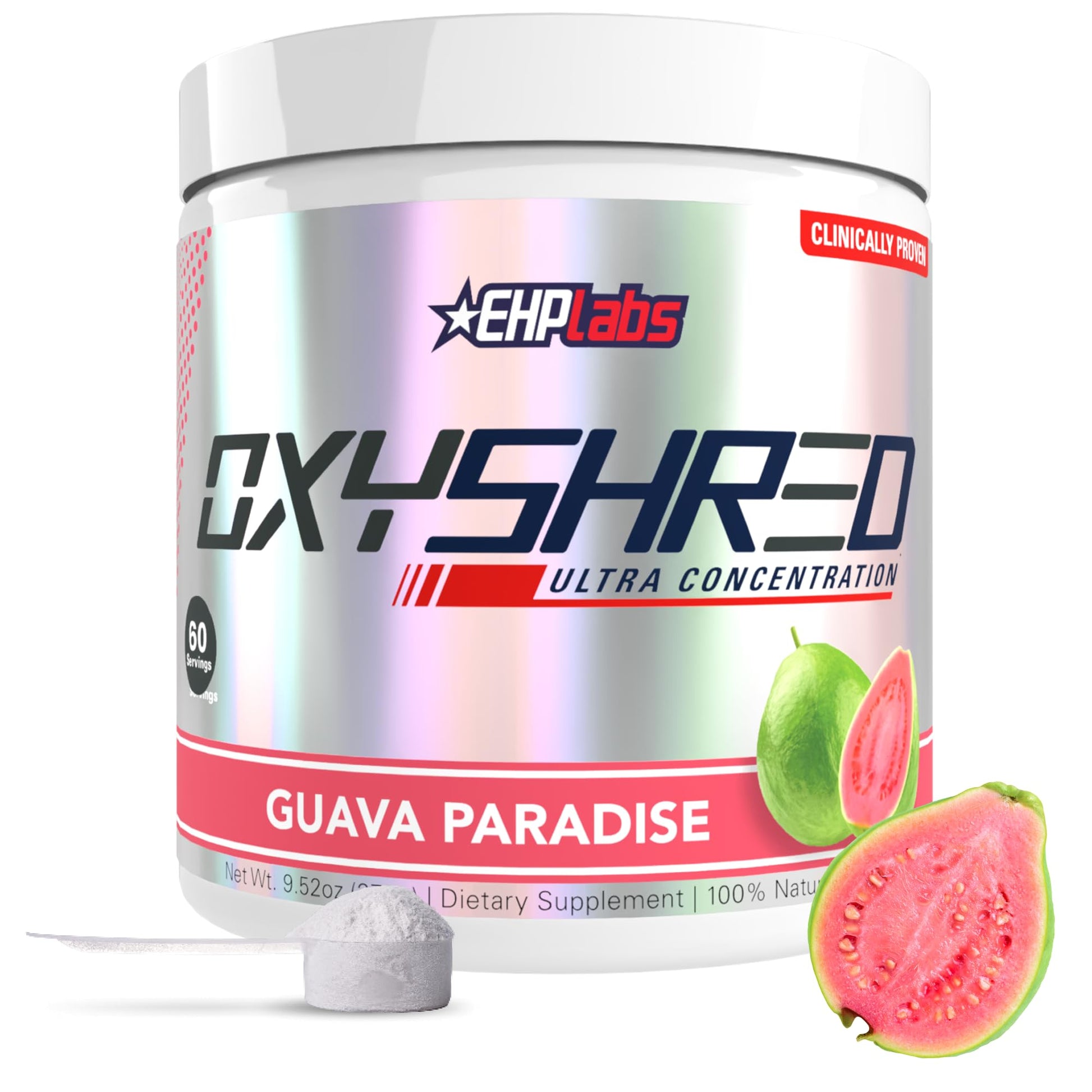EHP Labs OxyShred Pre Workout Powder & Shredding Supplement, 60 Servings