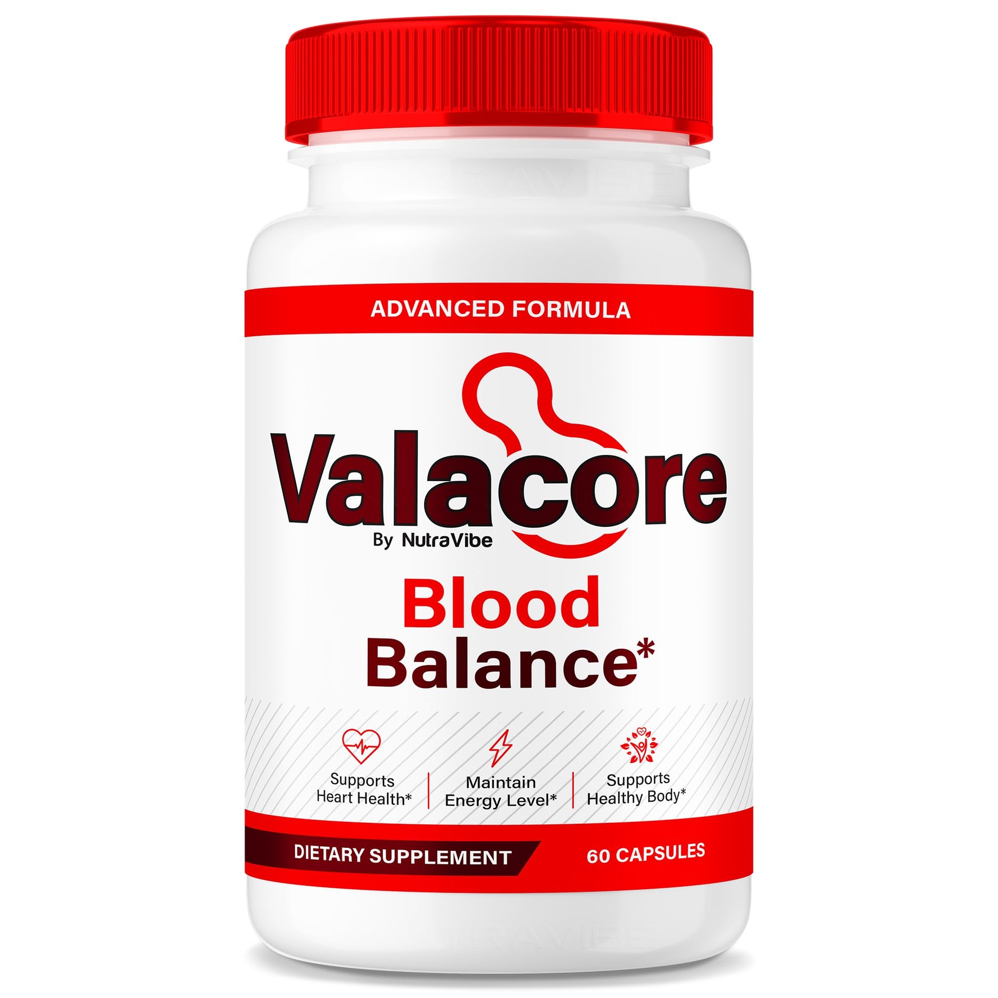 NutraVibe Valacore Blood Balance Capsules 60 Capsules