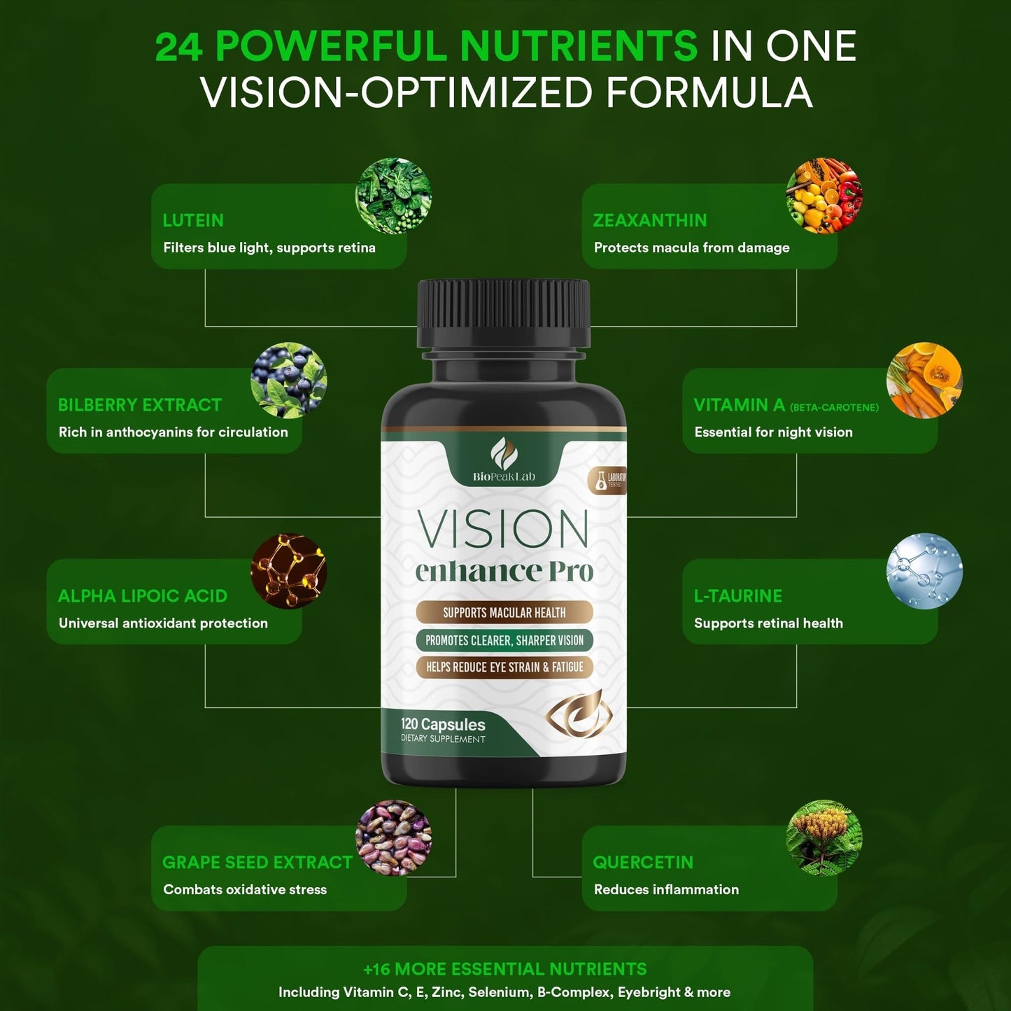 VISION ENHANCE PRO BioPeak Lab Vision Enhance Pro Capsule 120