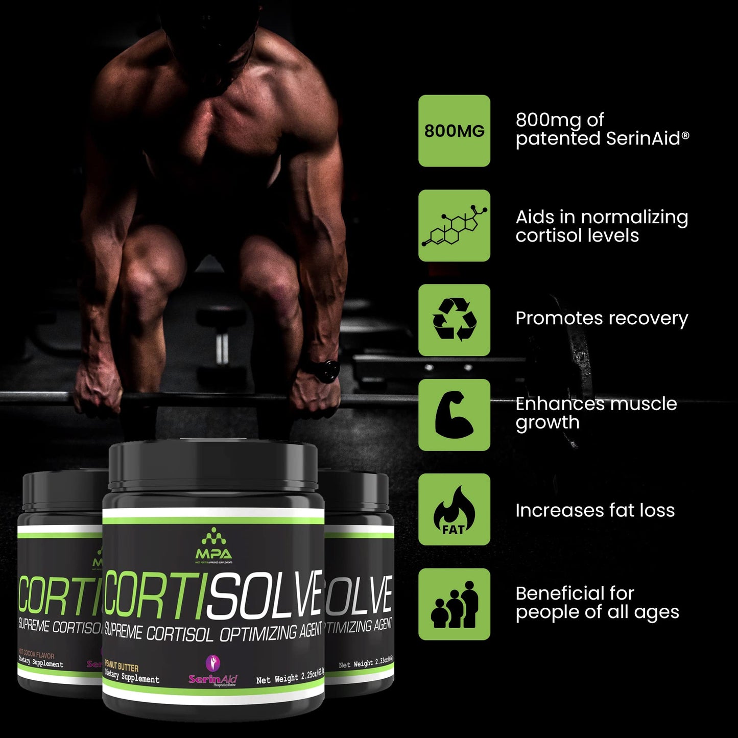 SleekMax MPA Supps CortiSolve Powder 2.33 Ounce