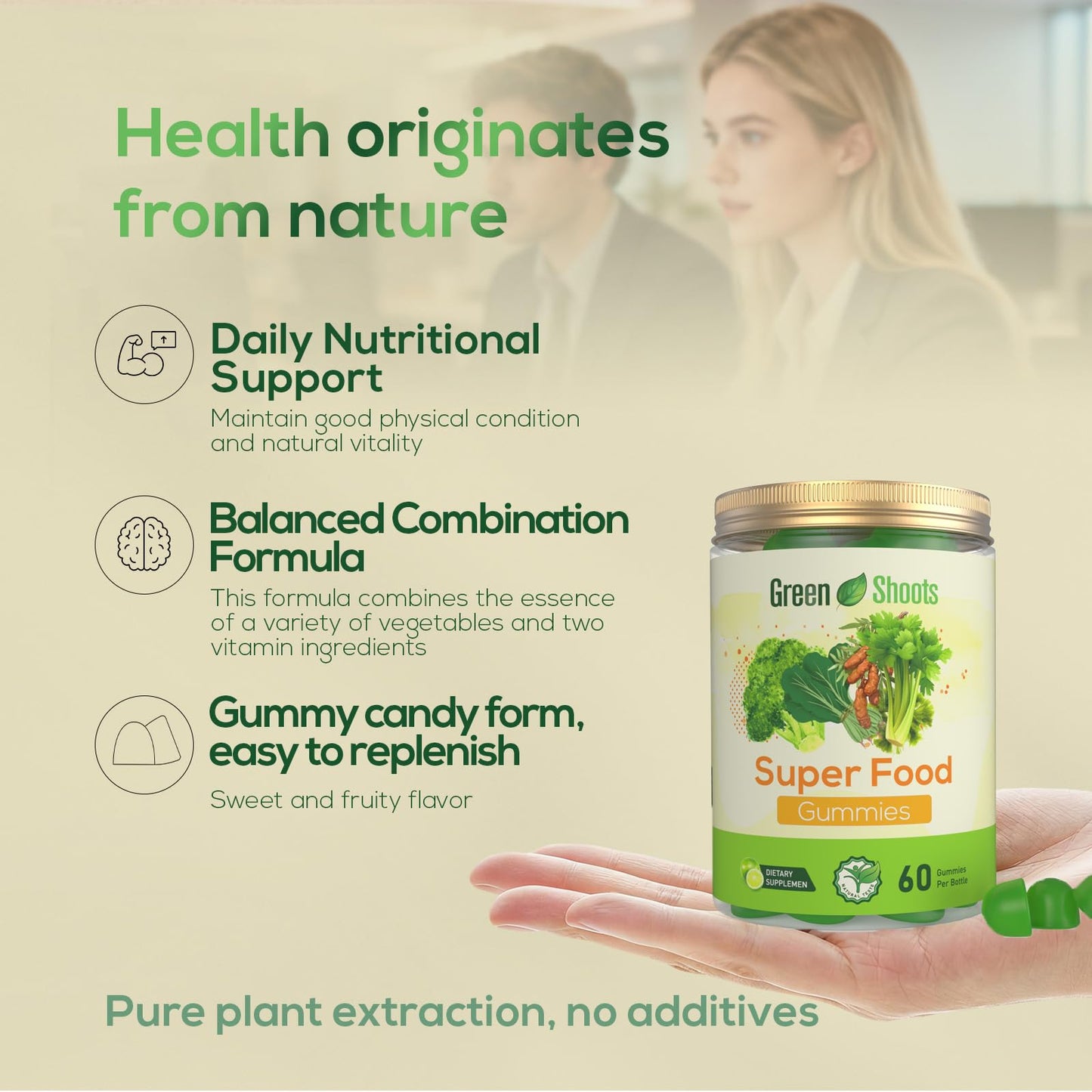 Greenshoots Super Greens Gummies 60 Gummies