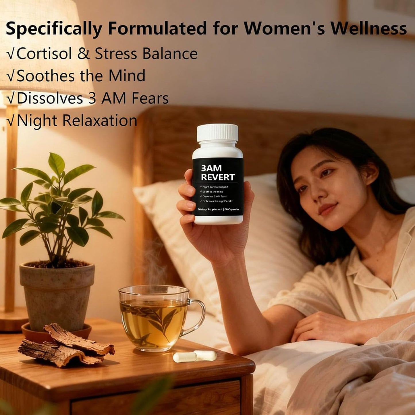 SCEZROB Kleos Cortisol 3 AM Revert Capsules, 60 Count
