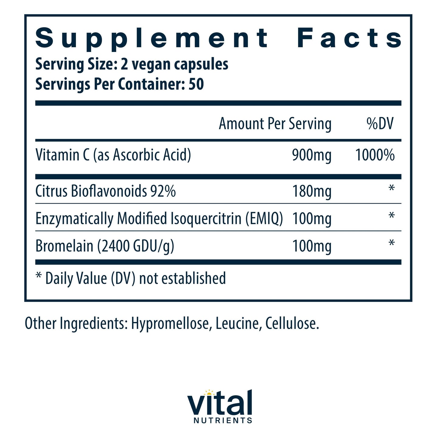 Vital Nutrients Aller-C Capsule, 100 Count