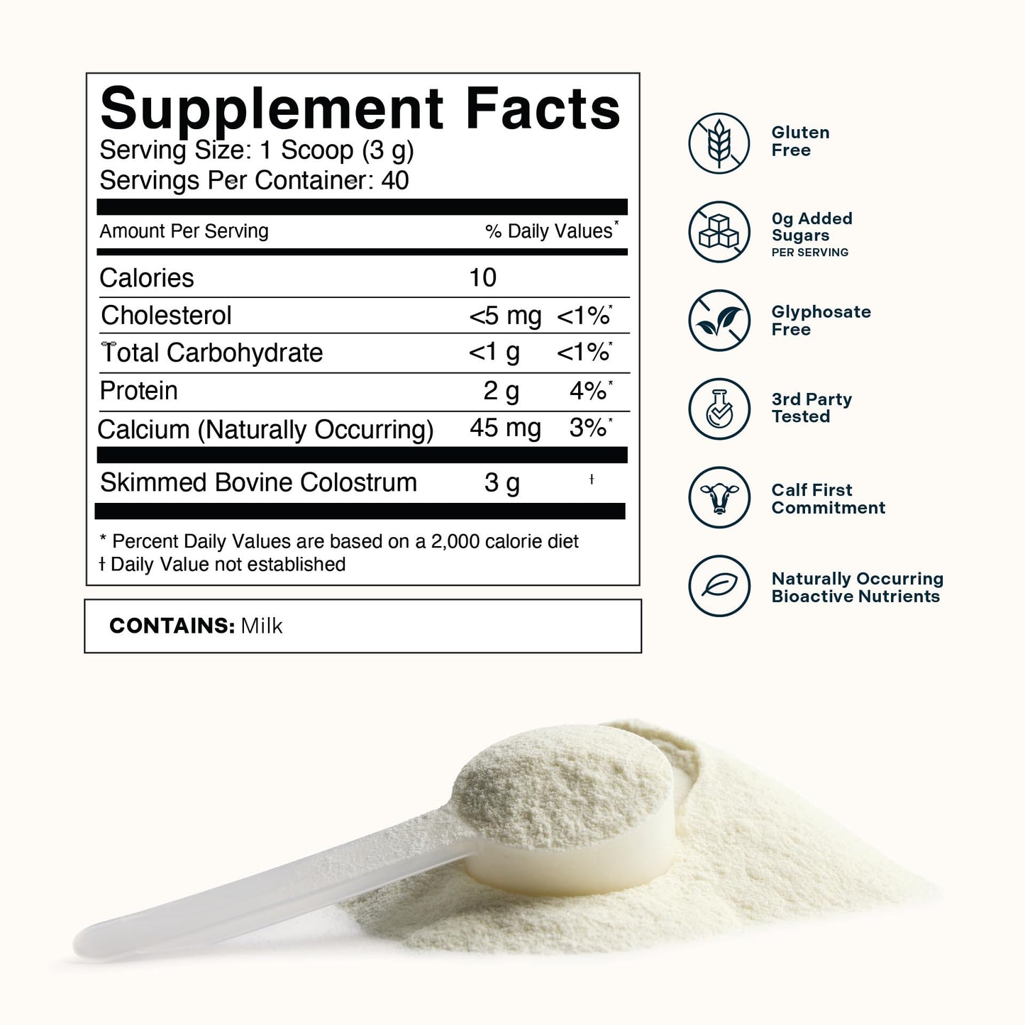 Bovita Health Colostrum Powder Supplement 4.23 oz