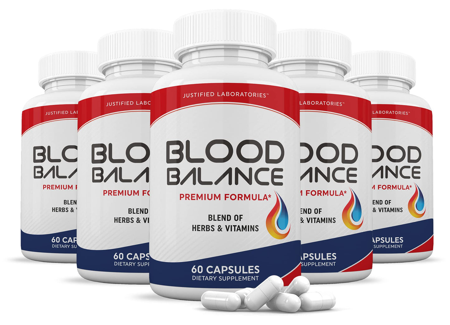 Justified Laboratories Blood Balance Advanced Formula 688mg Capsules, 300 Count