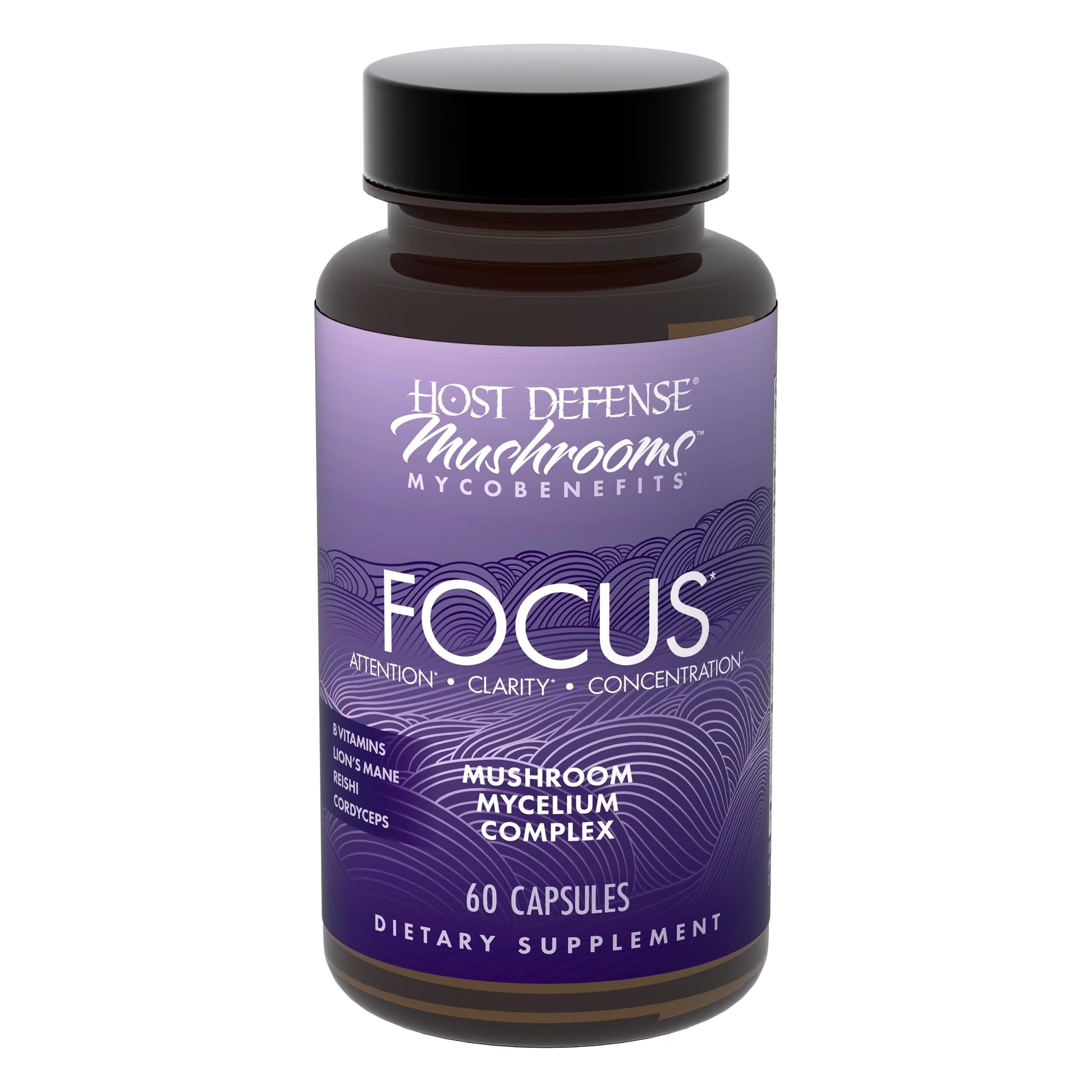 Host Defense MycoBenefits Focus Capsules, 60 Capsules