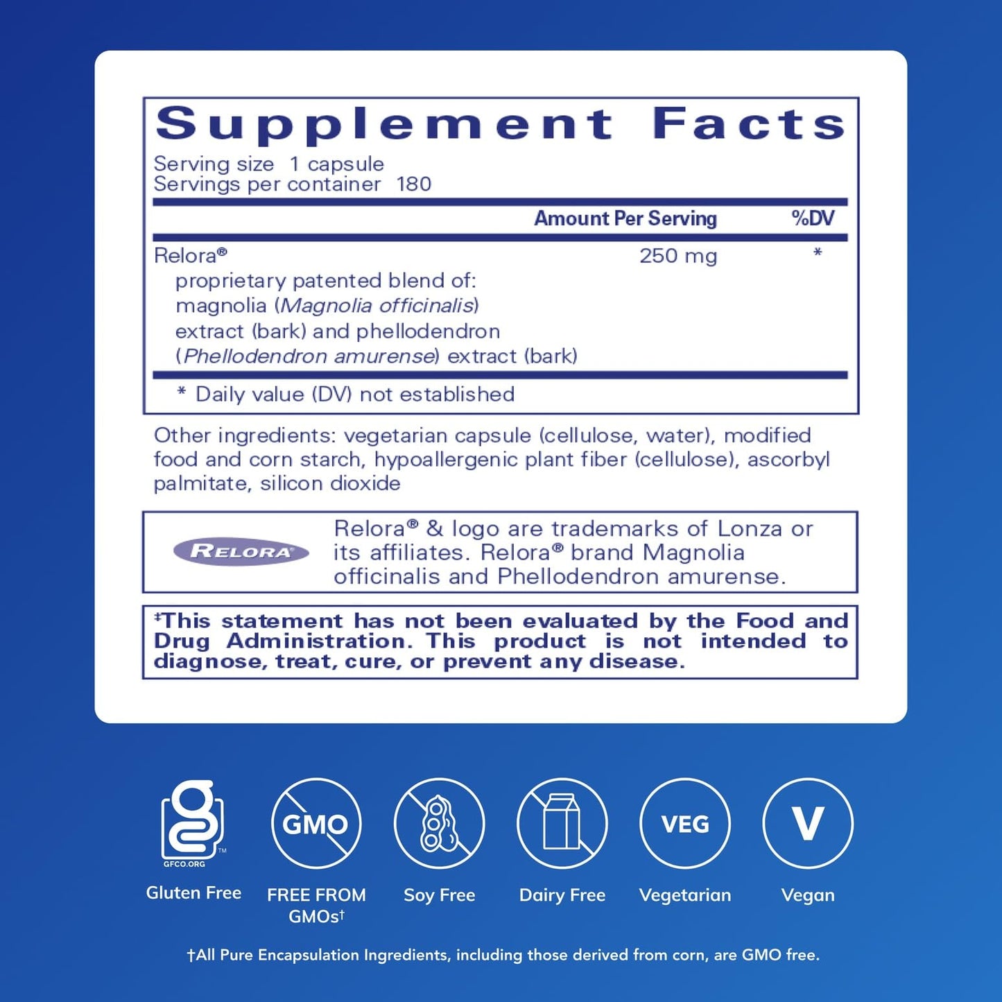 Pure Encapsulations Relora Capsules 180