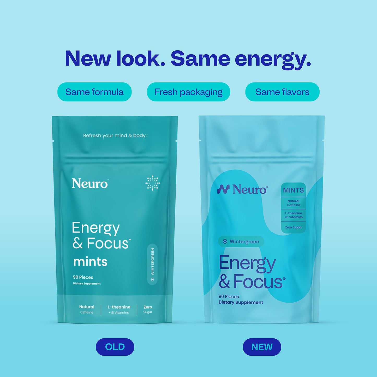 Neuro Energy & Focus Mints Chewable, 90 ct