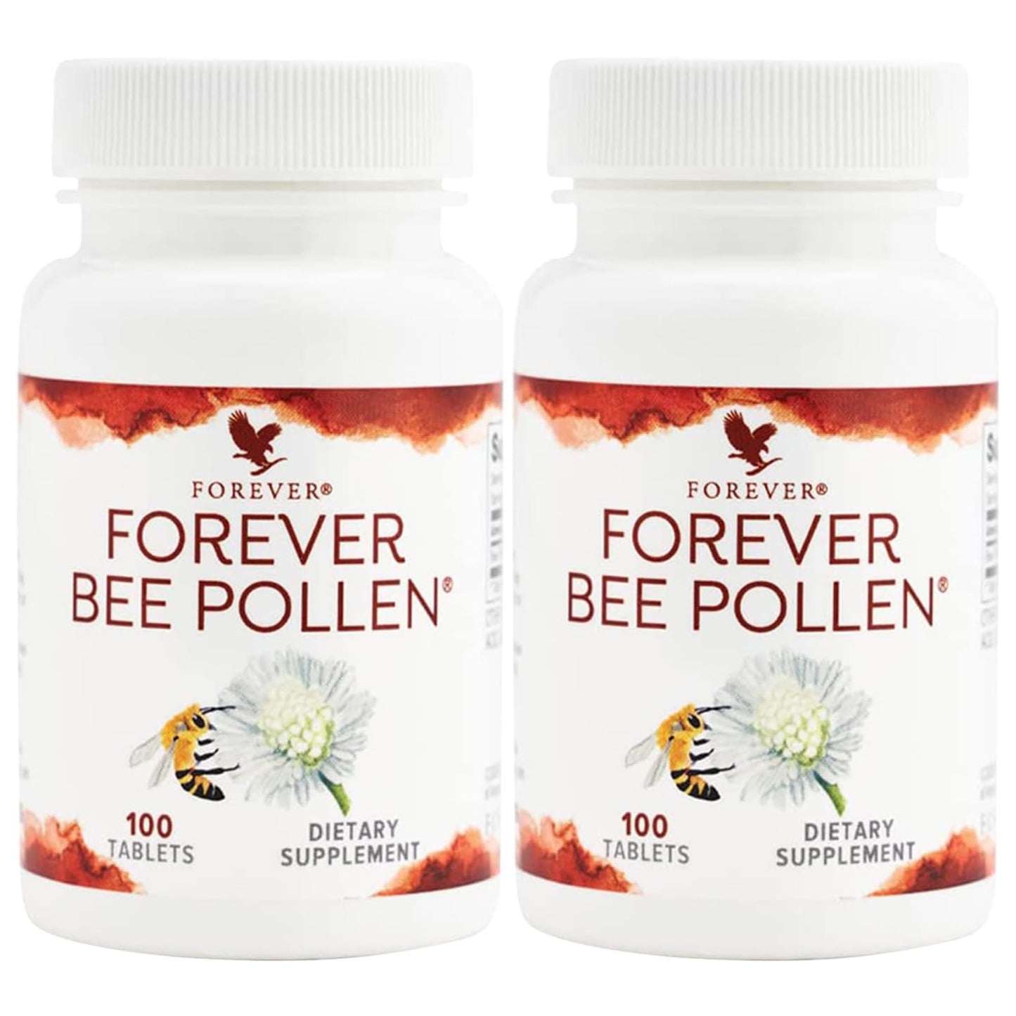 Forever Living Products Bee Pollen Tablets, 100 Count (Pack of 2)