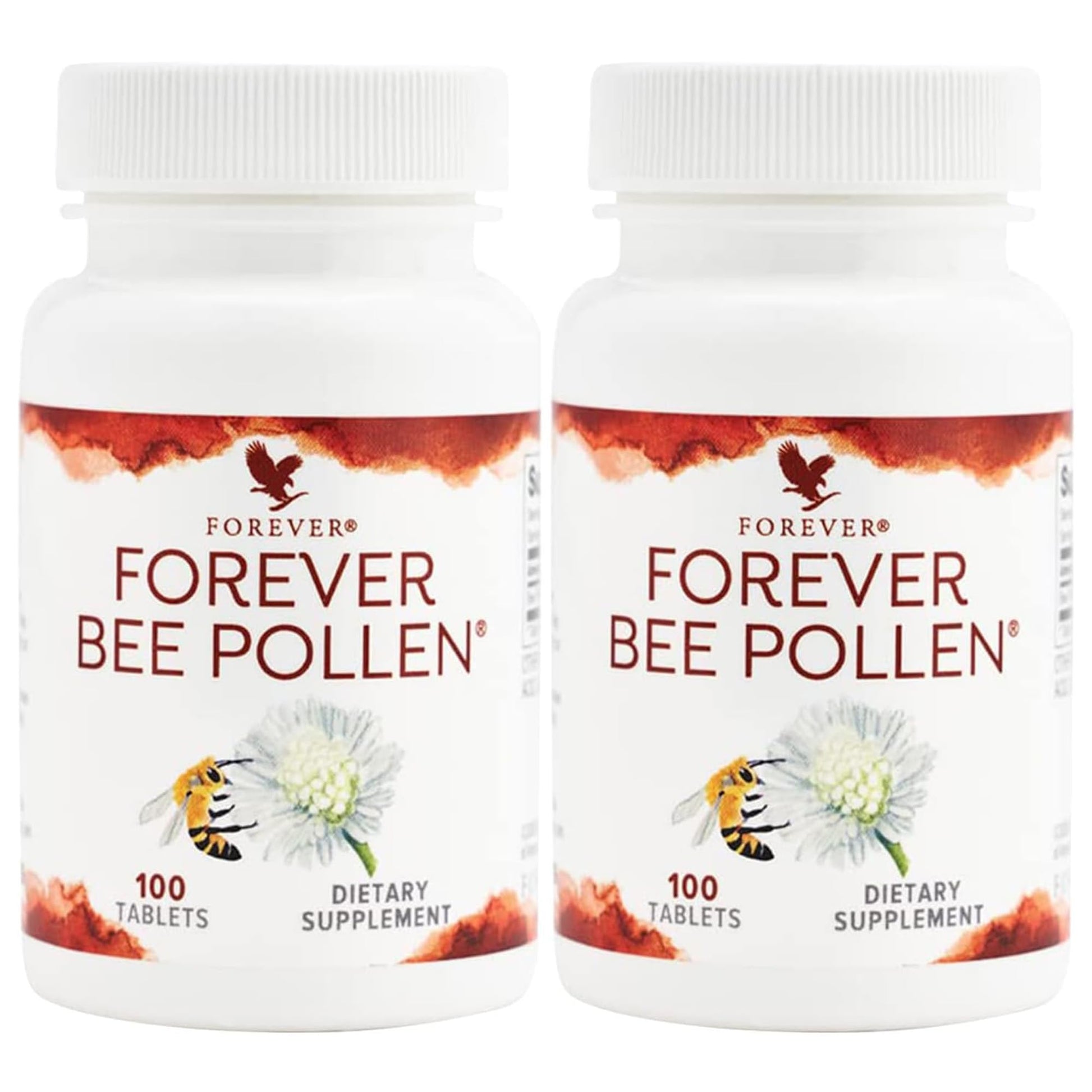 Forever Living Products Bee Pollen Tablets, 100 Count (Pack of 2)