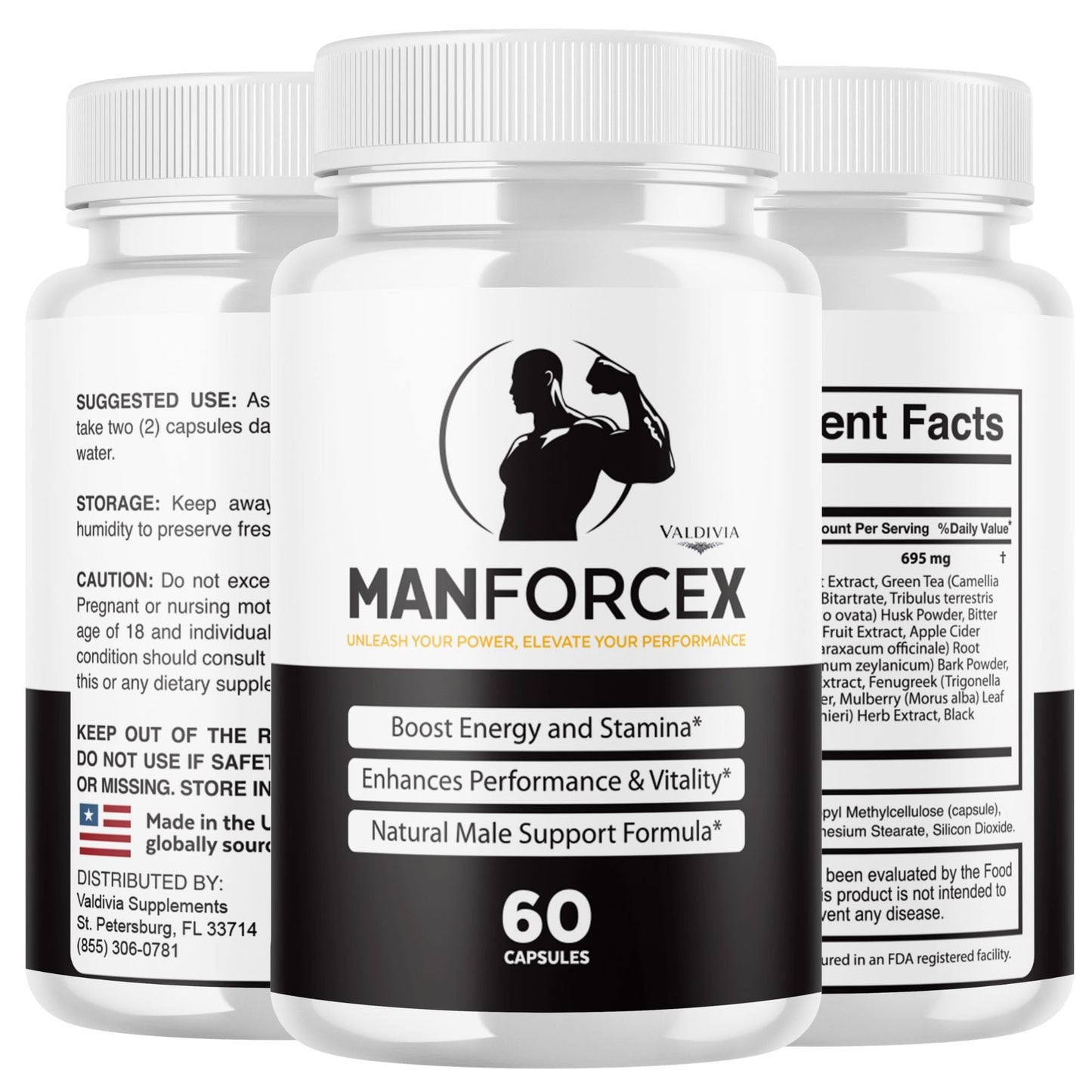 Valdivia Man Force X Capsules, 60 Capsules