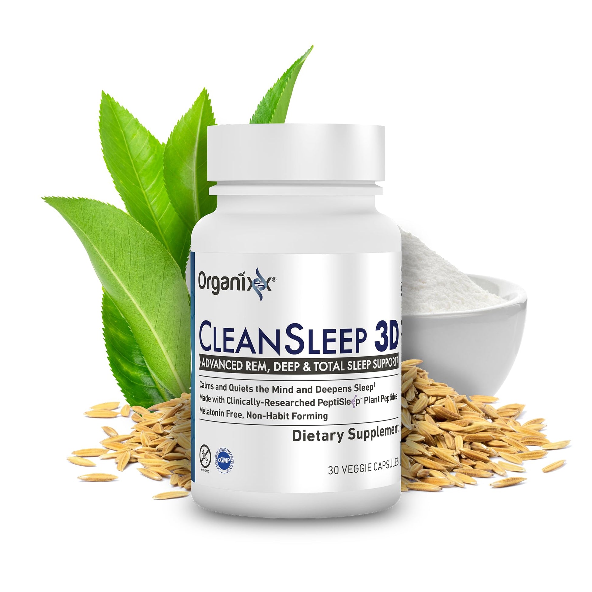 Organixx Clean Sleep 3D Capsules, 30 Count