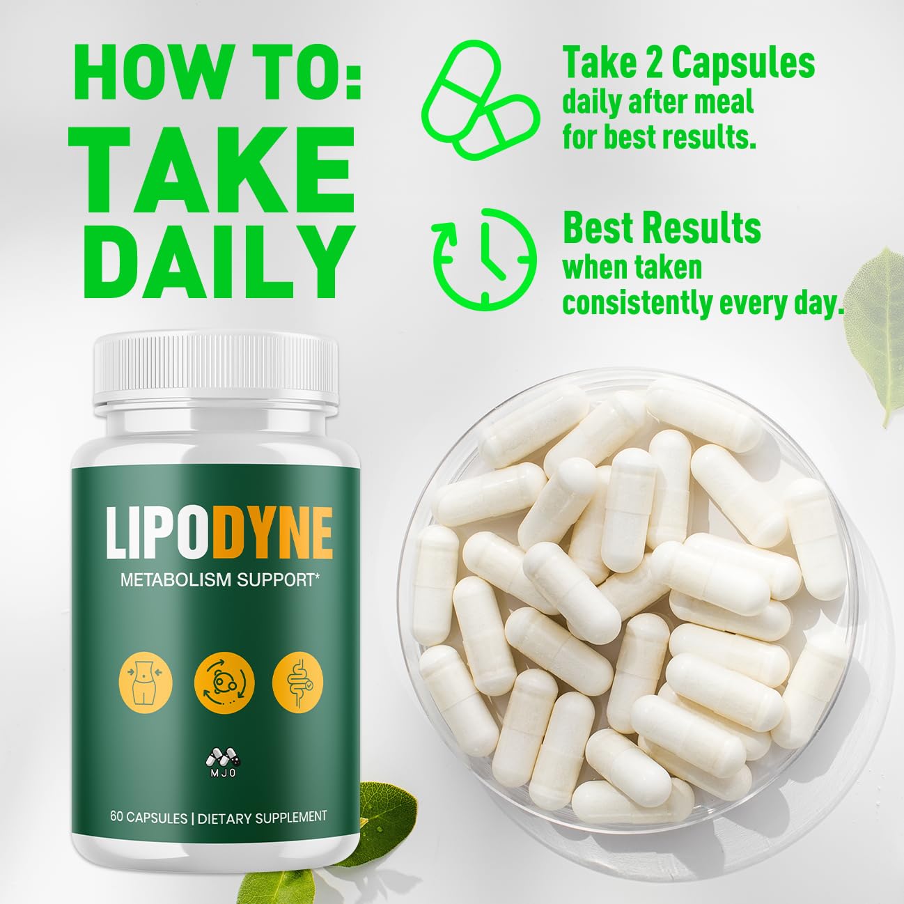 MJO LipoDyne Capsules, 180 Capsules