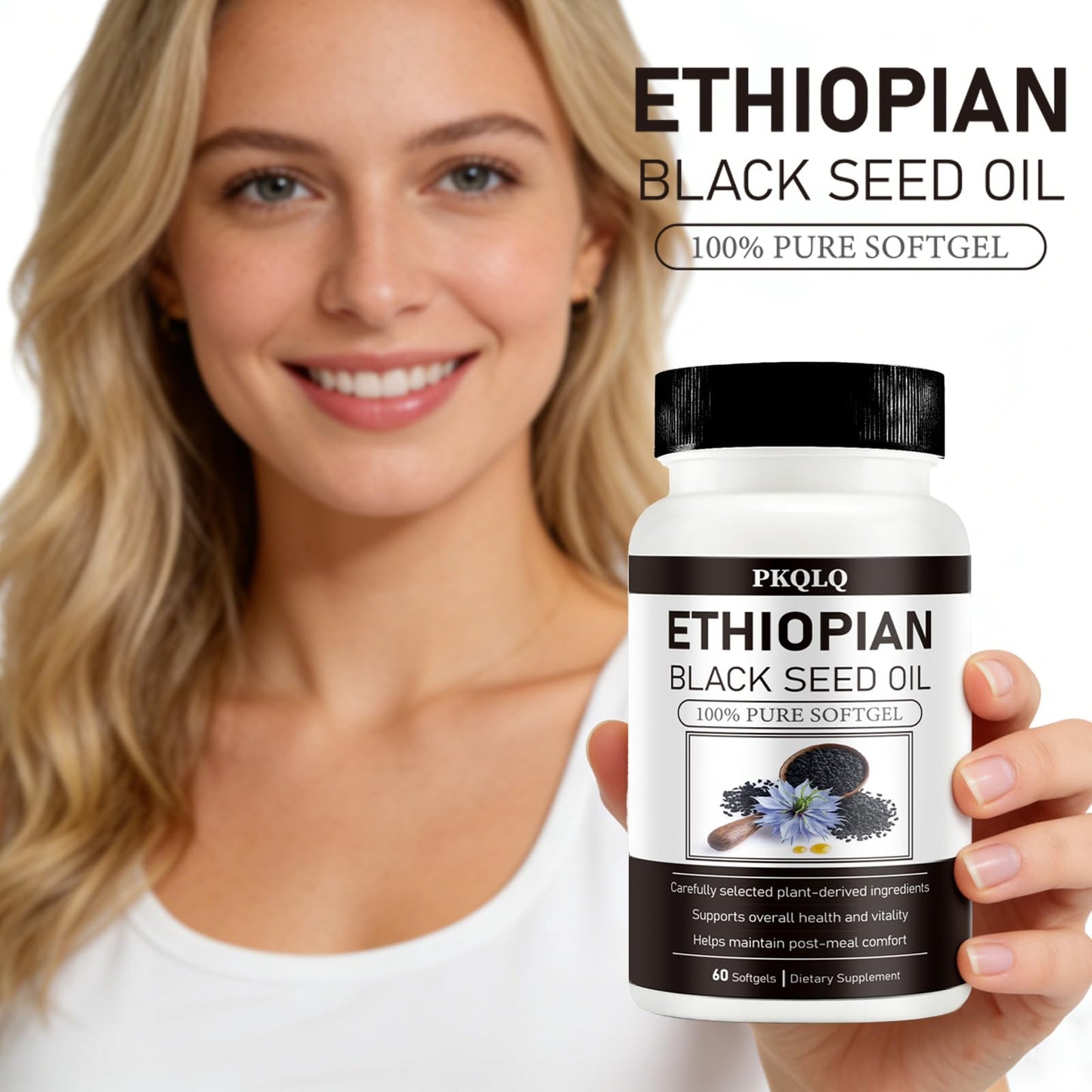 WOJJ Black Seed Oil Softgels 60 Count