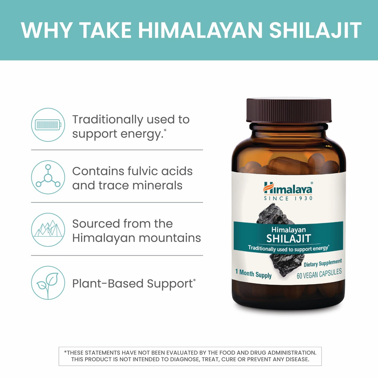 Himalaya Shilajit Capsules, 60 Capsules