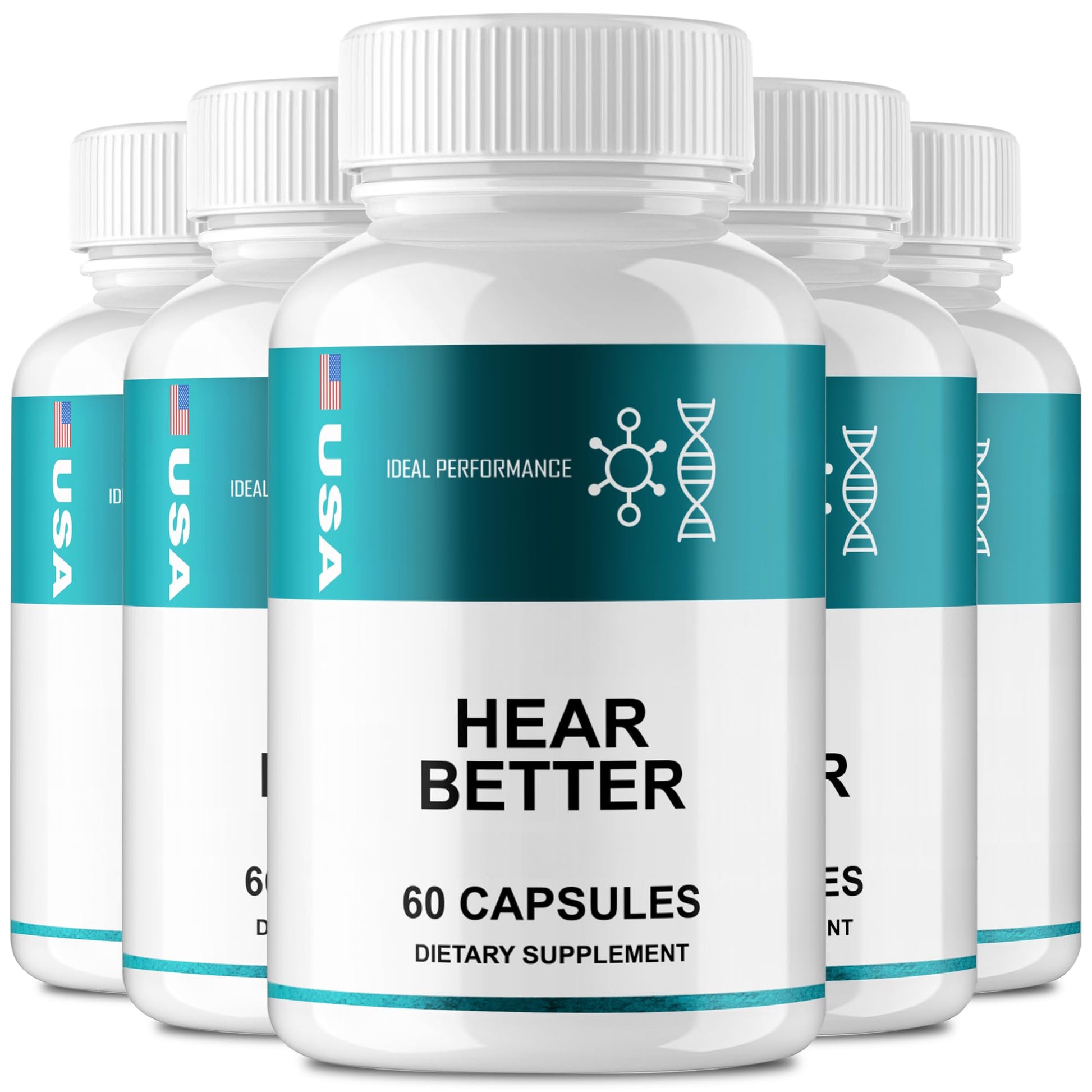 IDEAL PERFORMANCE HearBetter Tinnitus Relief Capsules, 300 Capsules