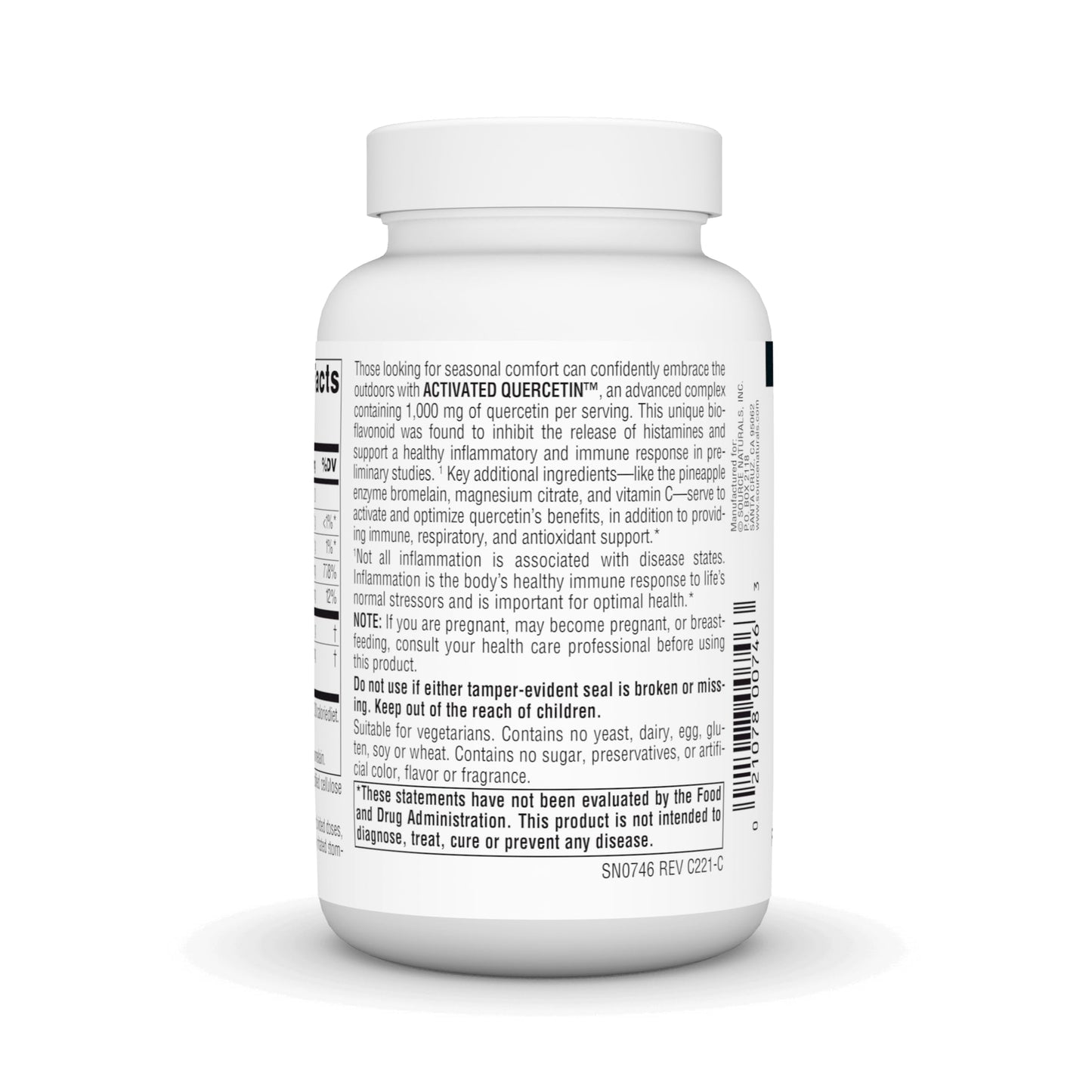 Source Naturals Activated Quercetin - Plant-Derived Bioflavonoid Complex - Seasonal & Immune Defense 100 Tablets