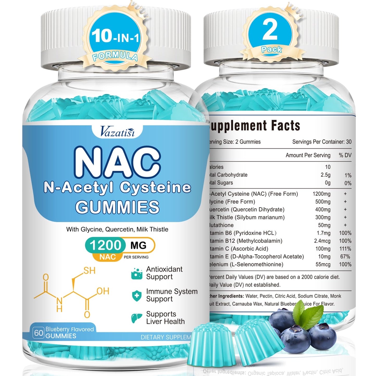 Vazatisi NAC Gummies 120 Gummies