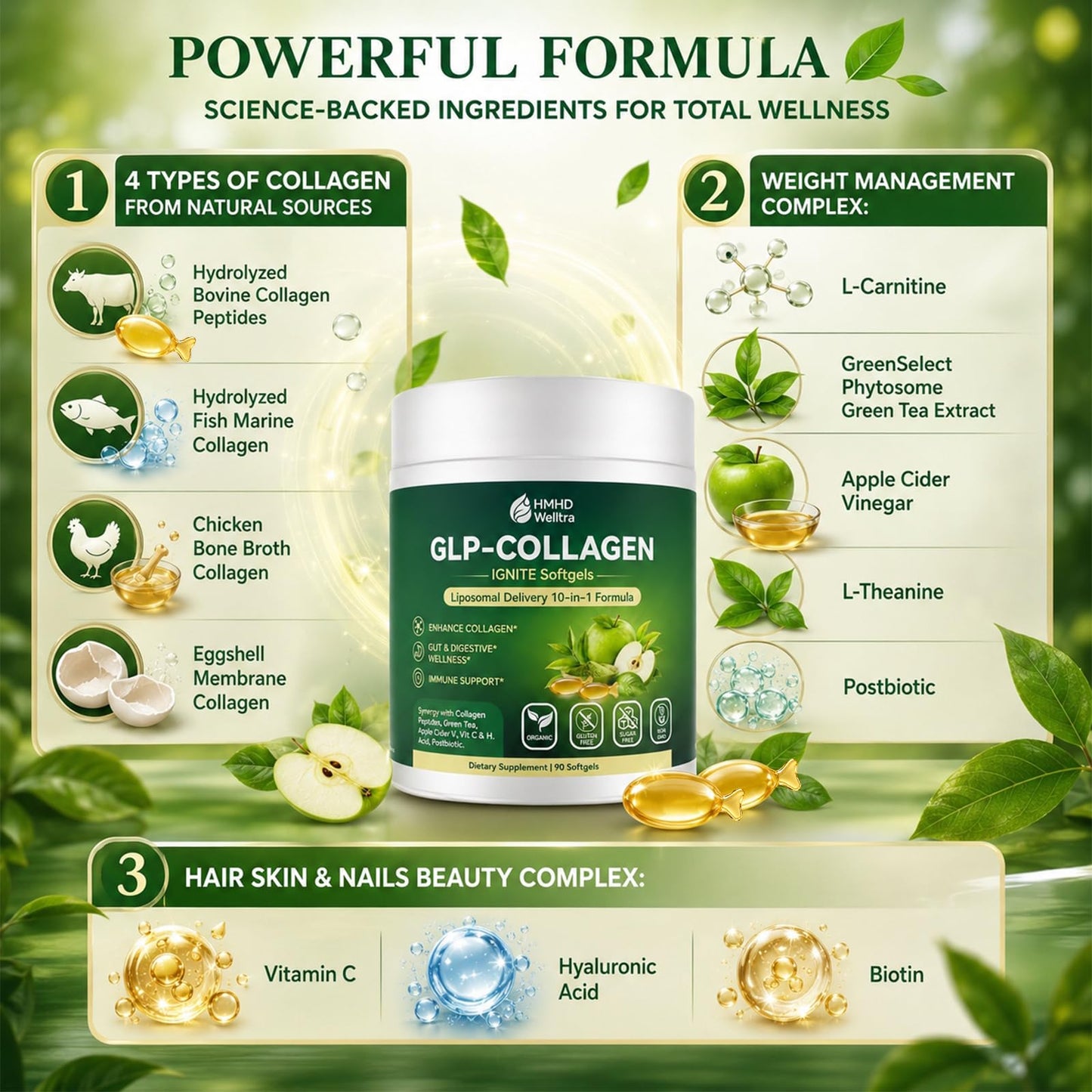 HMHDWelltra Collagen Softgels 90 Count