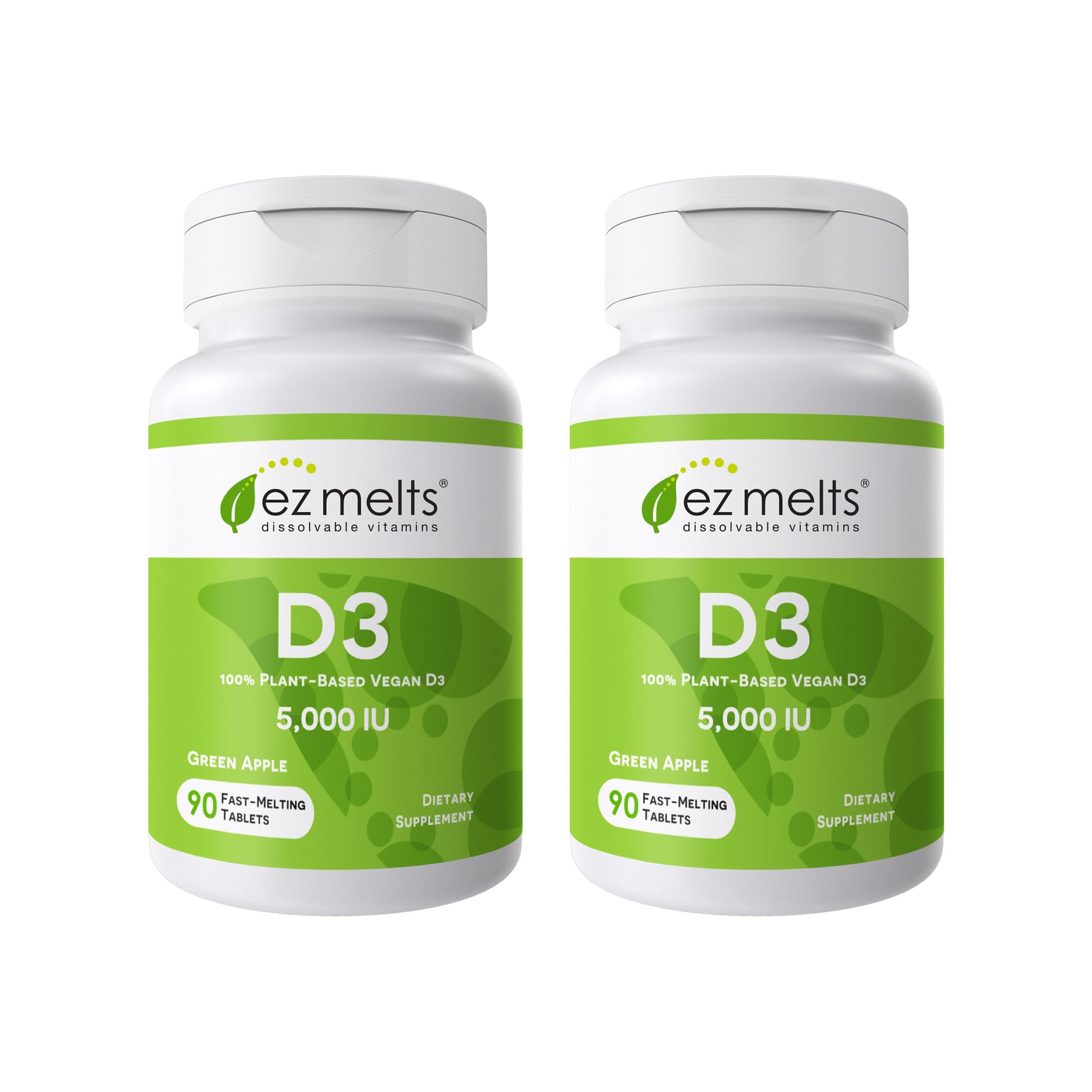 EZ Melts Vitamin D3 5000 IU Dissolvable Tablets, 180 Tablets