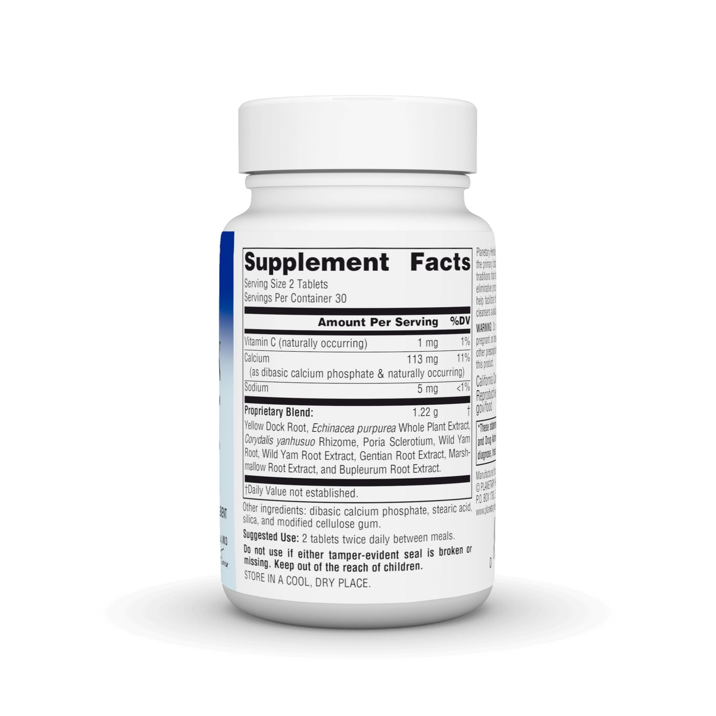 Planetary Herbals Yellow Dock Skin Cleanse 60 Tablets