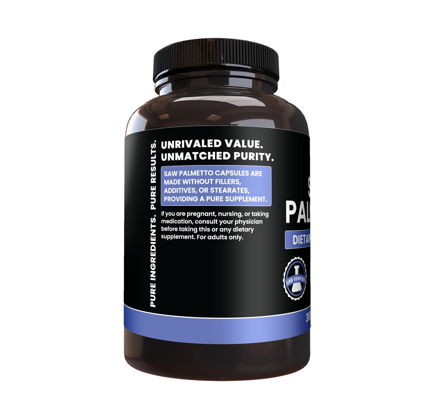 PURE ORIGINAL INGREDIENTS Saw Palmetto Capsules 365