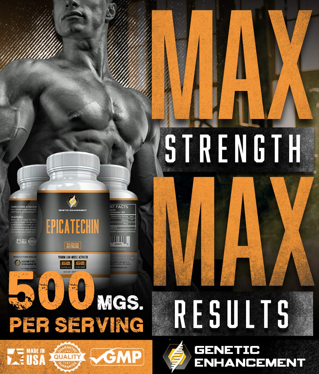 Genetic Enhancement Epicatechin Capsule, 60 Count