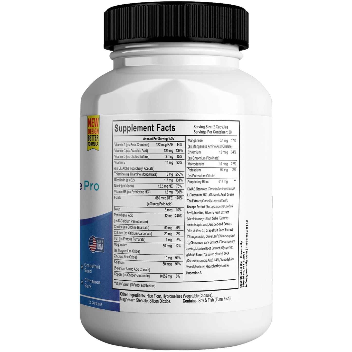 GREENVIFY Cognicare Pro Max Brain Support Supplement Capsule 60 Count