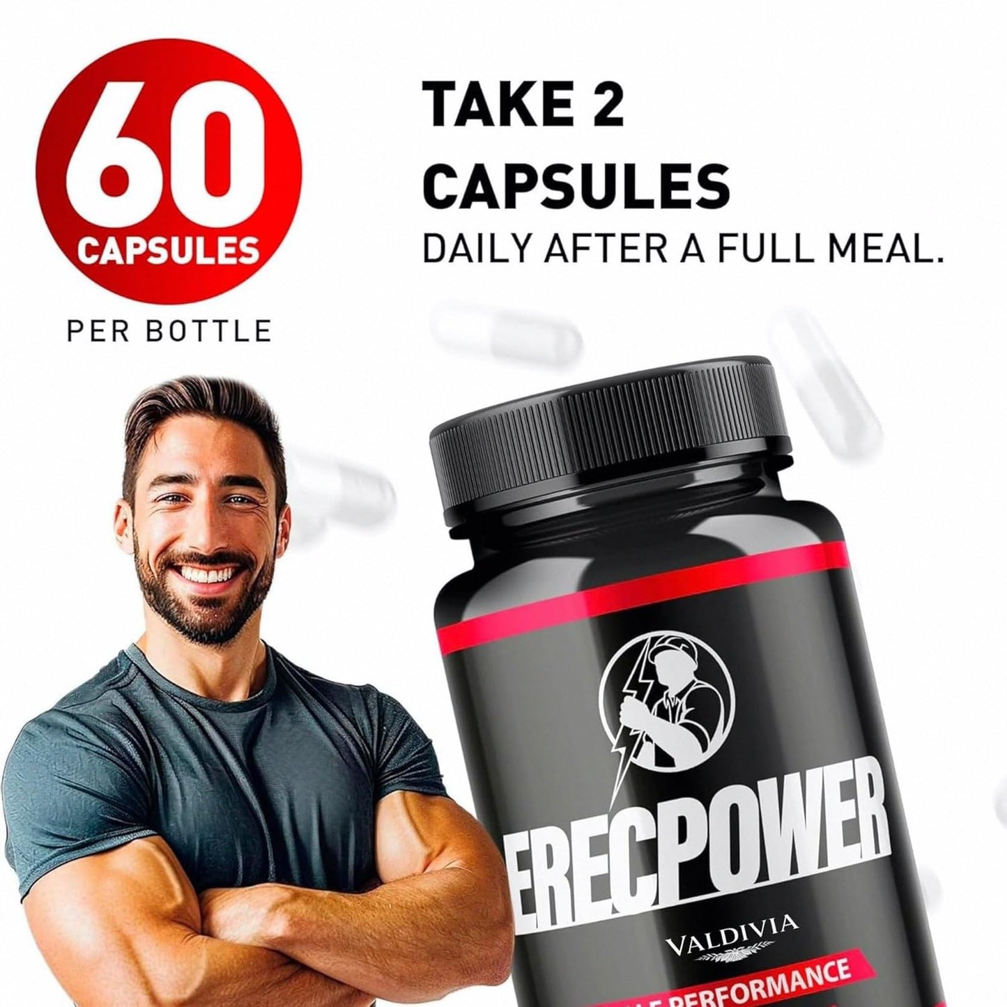 KYFLAG Erecpower Multivitamin Male Performance Capsules, 60 Capsules