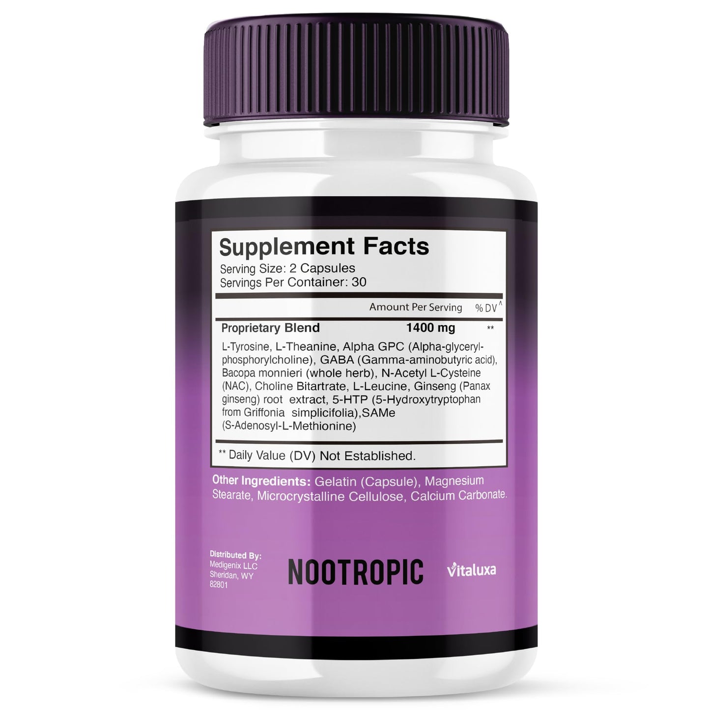 Vitaluxa Neuro Guard Brain Supplement 60 Capsules