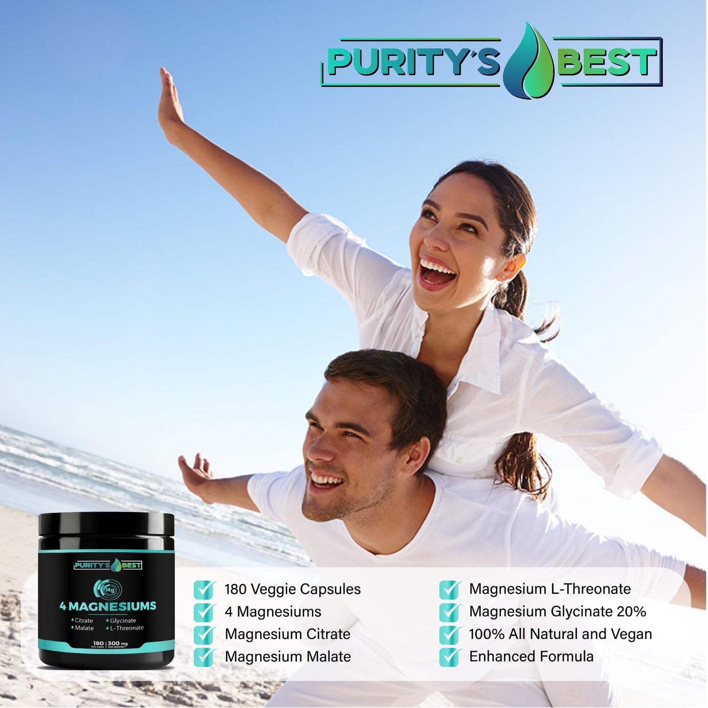 Purity's Best Magnesium Complex Capsules 180 Count