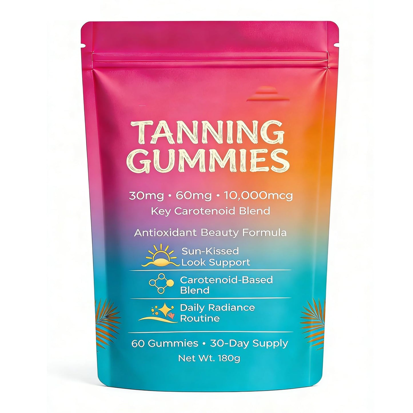 UBIETY Skin Tanning Gummies – Antioxidant Beauty Gummies with Beta-Carotene & Lycopene, Gummy, 1 Count